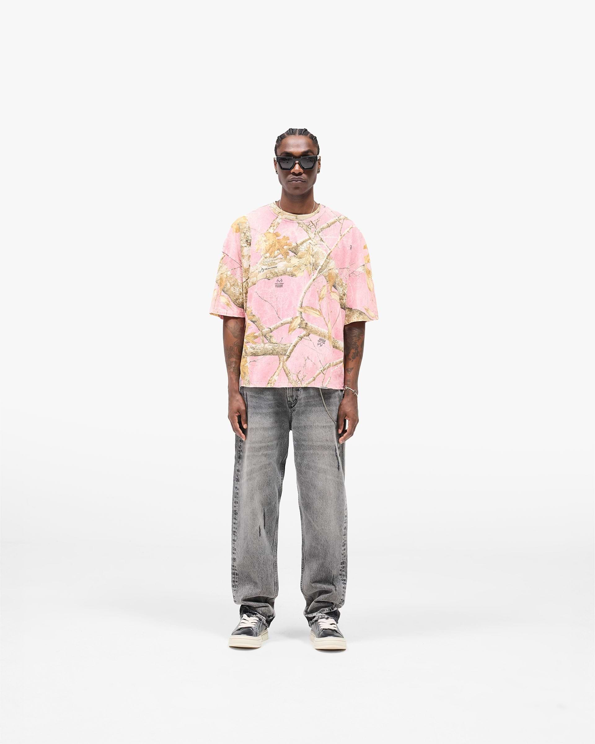Realtree® T-Shirt - Gewaschene Rosa Tarnung