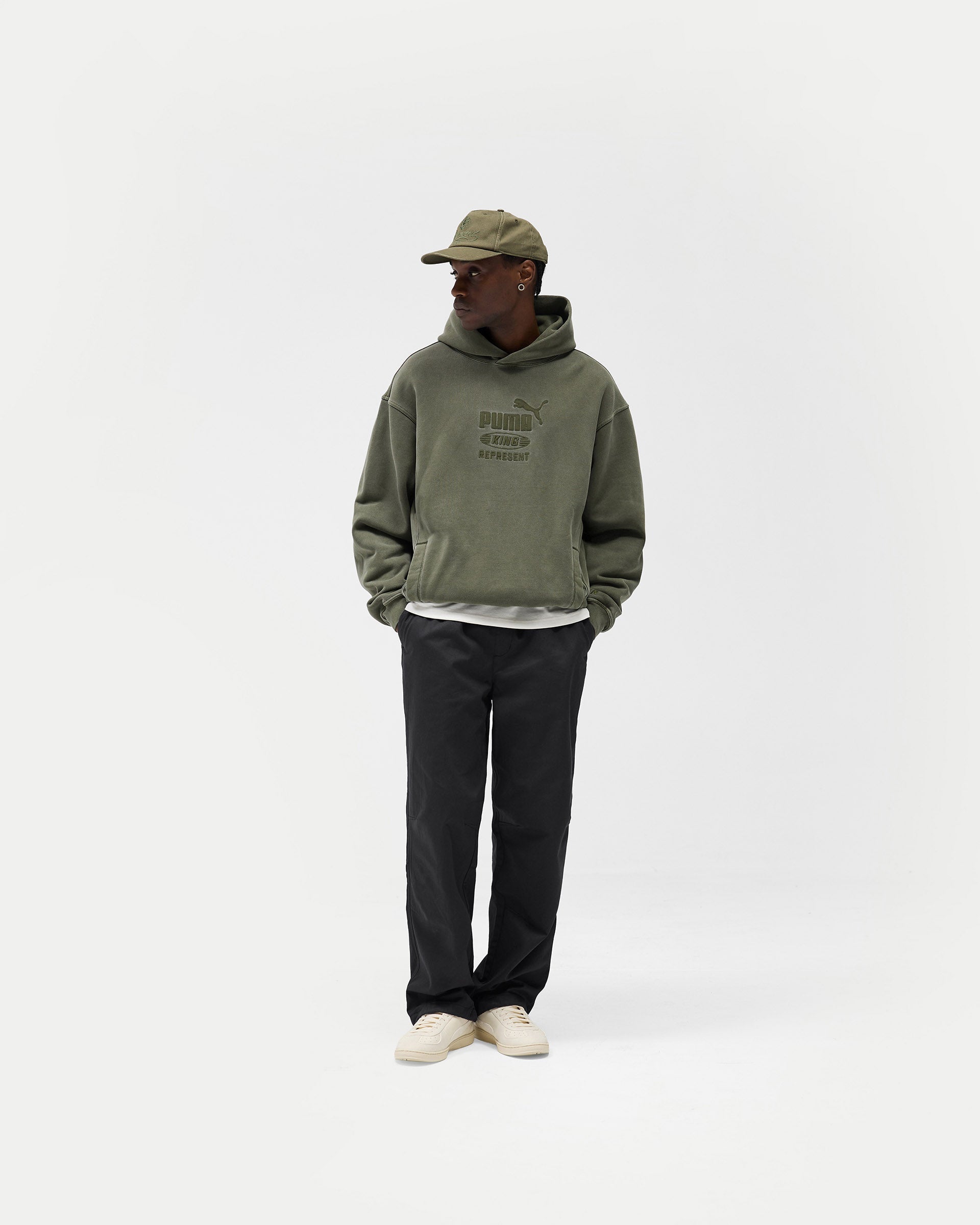 Represent X Puma Graphic Hoodie - Night Pine