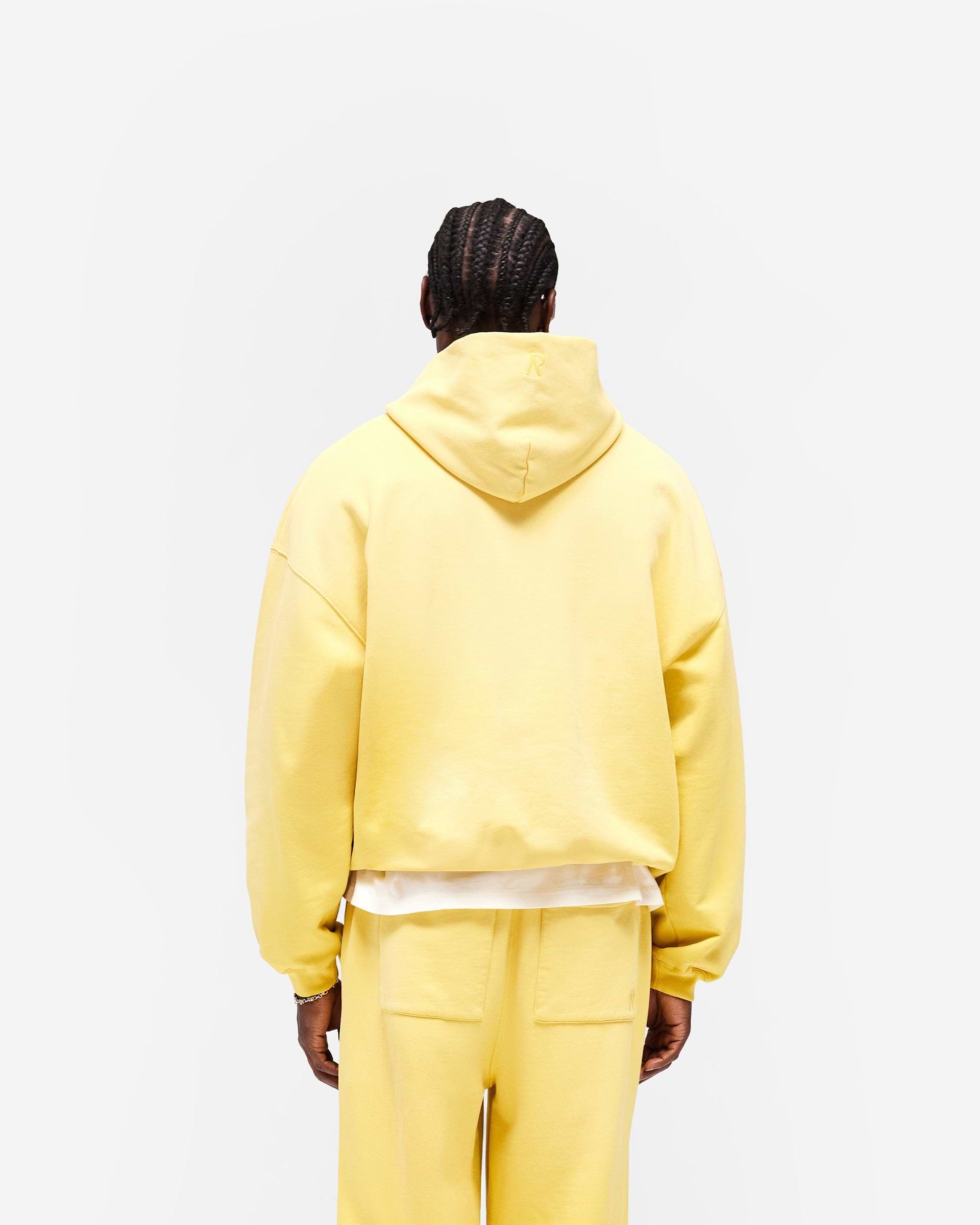 Initial Oversized Hoodie - Canary Yellow
