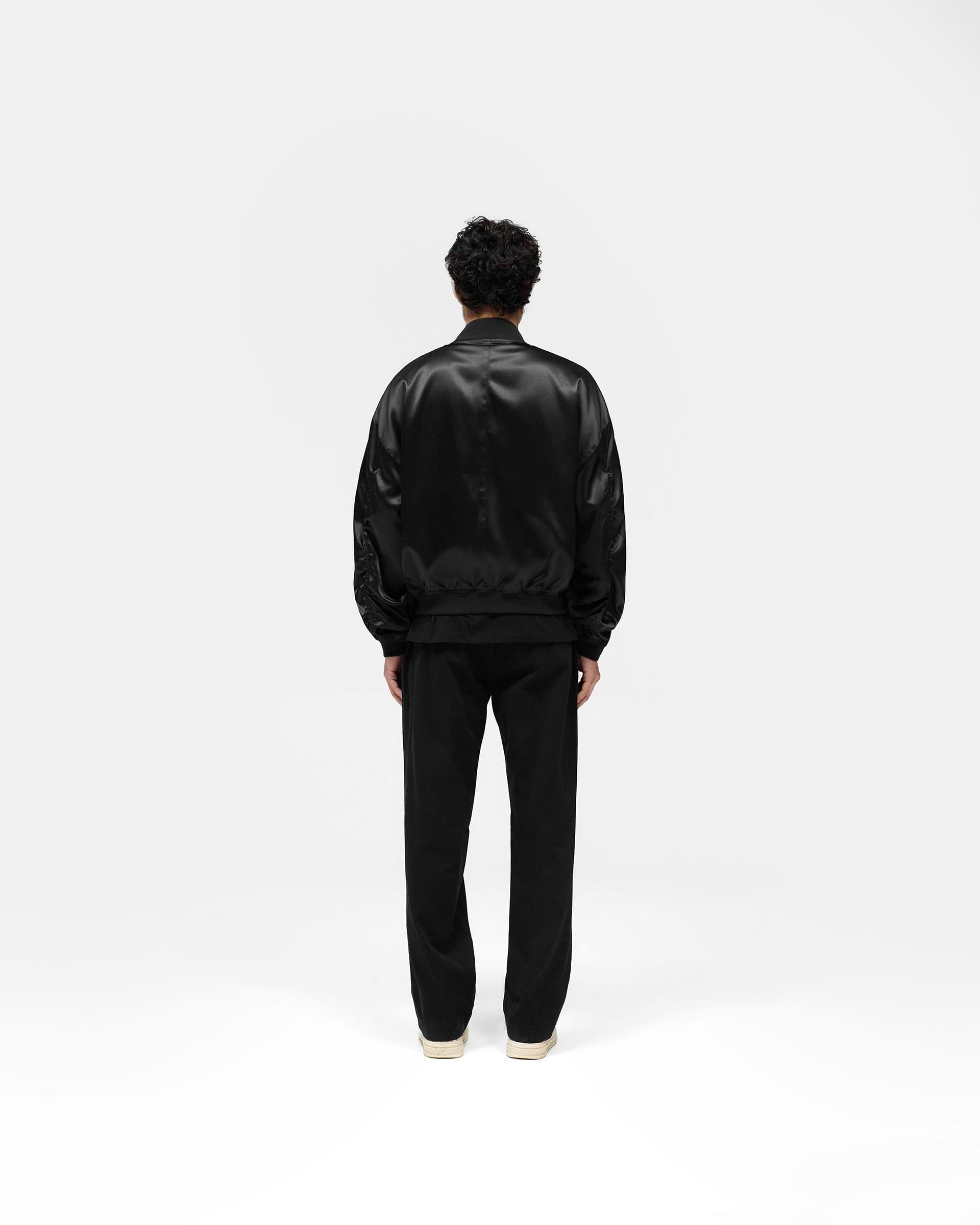 Satin Bomber - Noir
