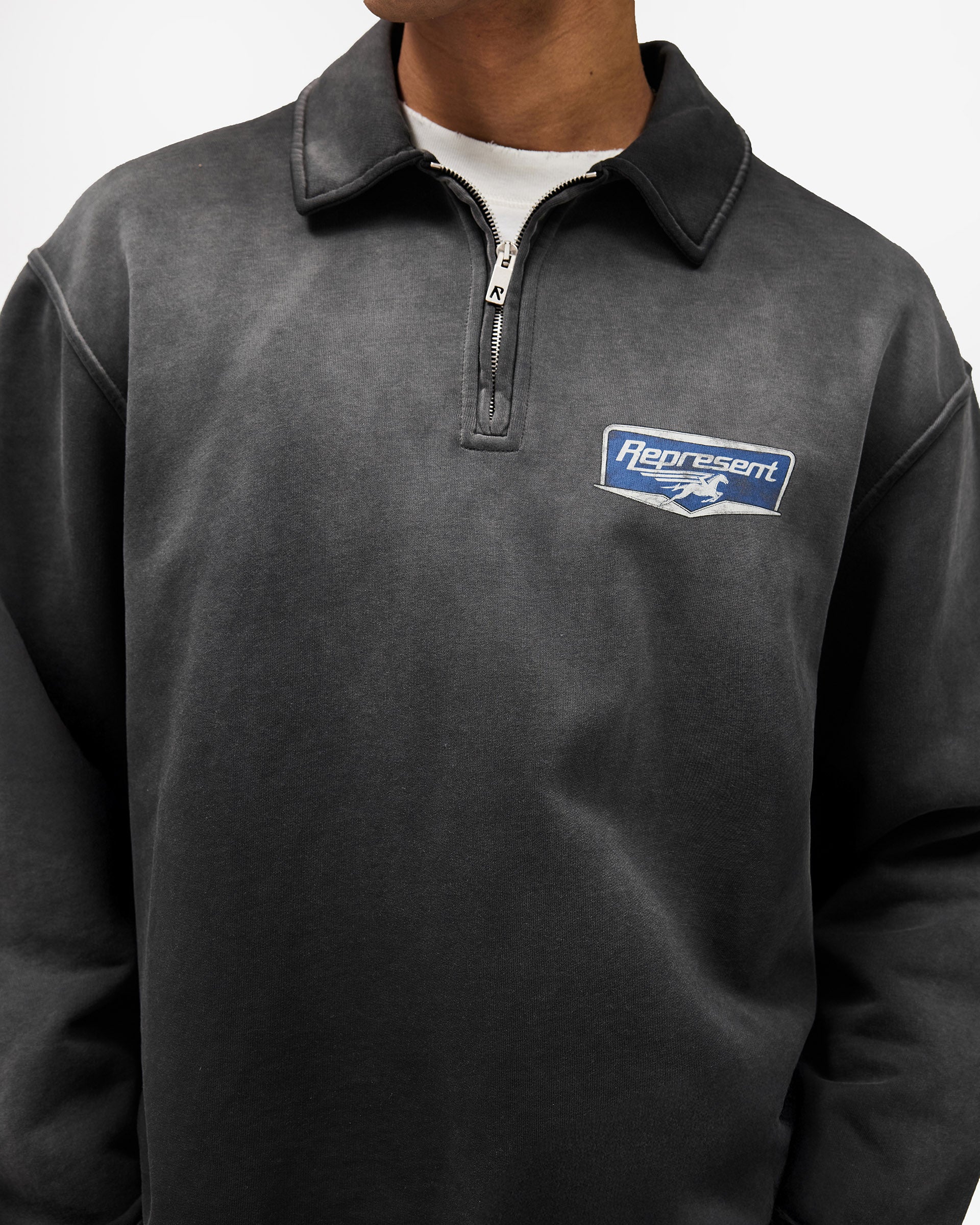 Nothing Faster Quarter Zip Sweatshirt - Stained Black