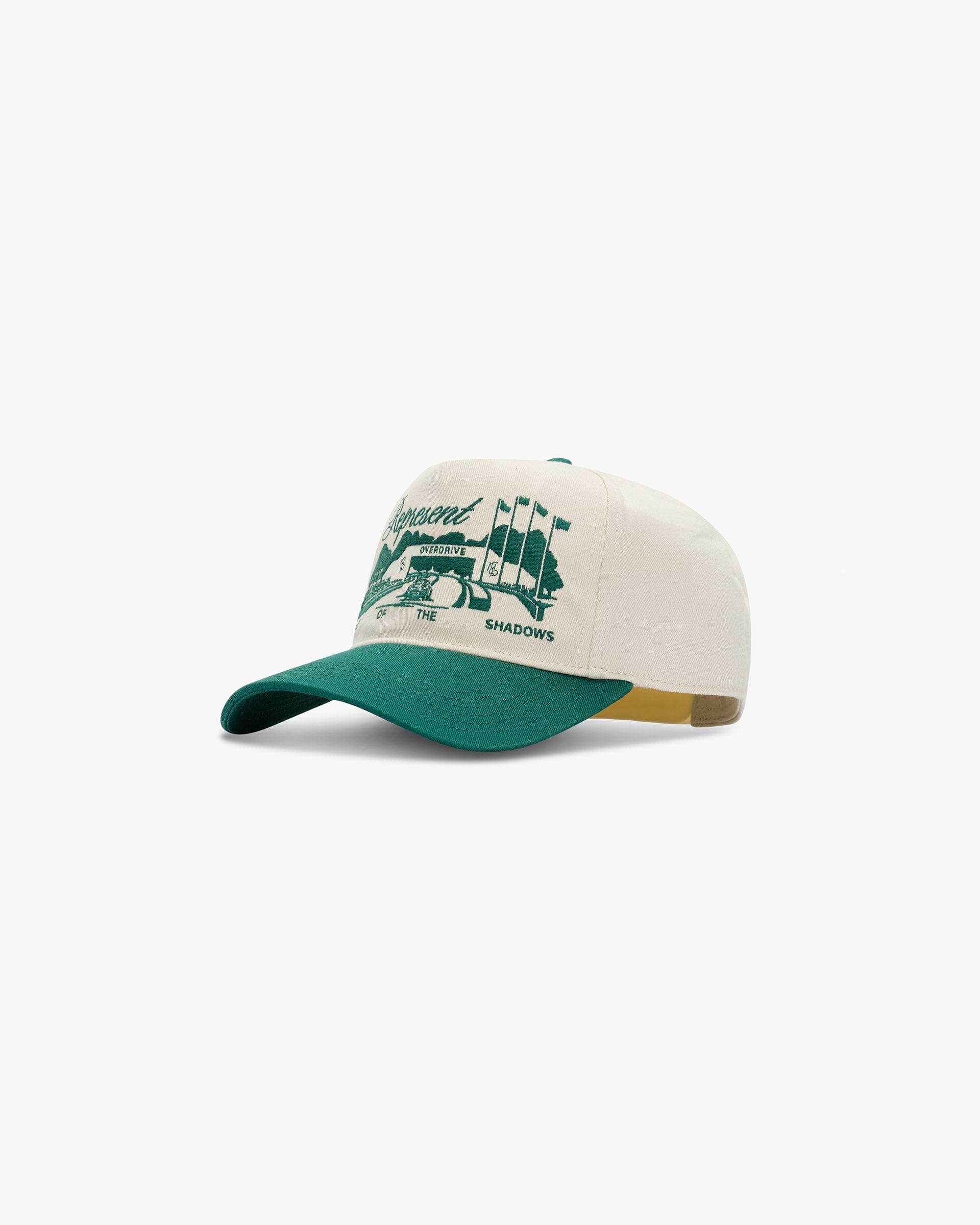 Raceway Cap - Blanc Antique Vert Forêt