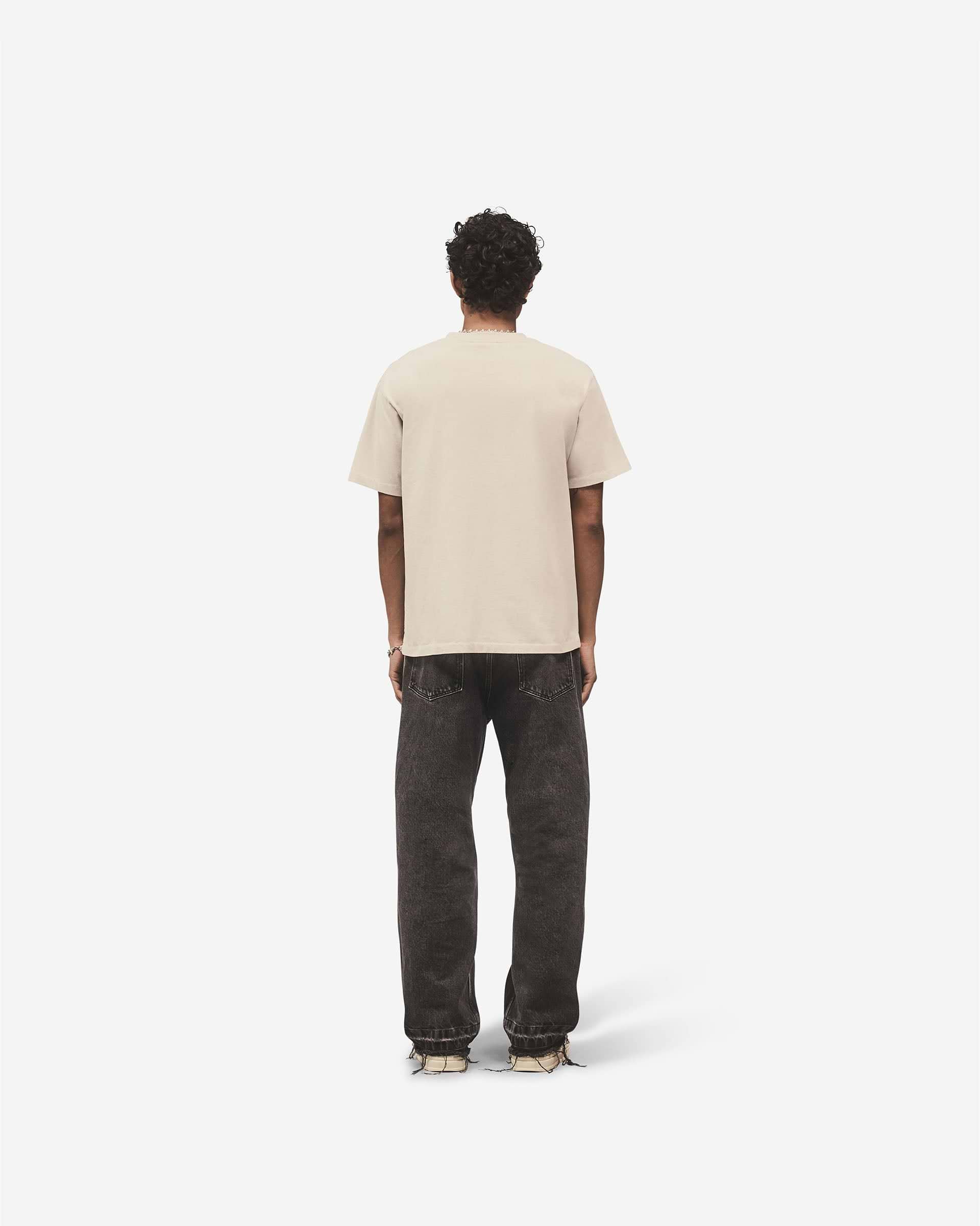 Metal Initial R T-Shirt - Concrete