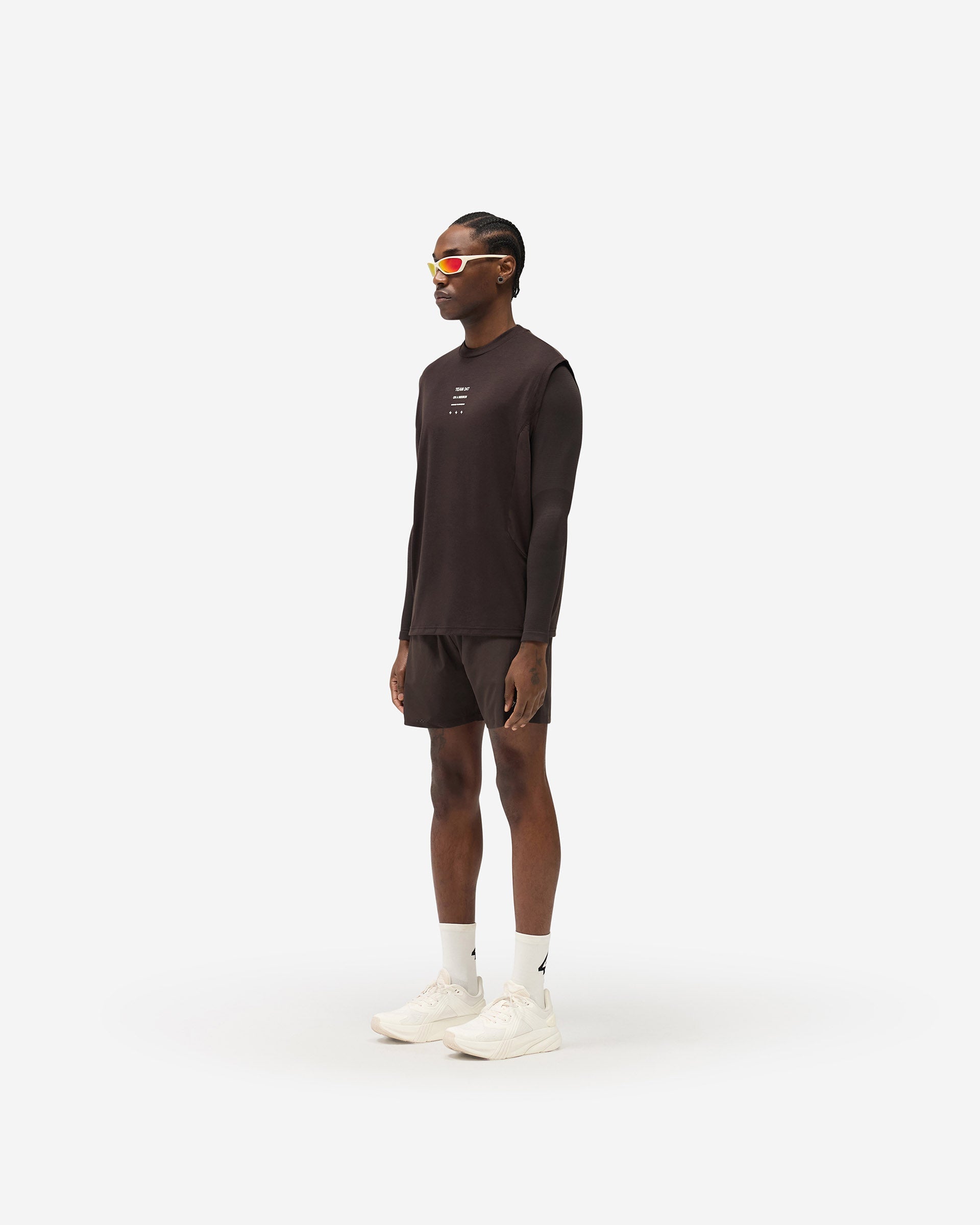 247 Uprising Oversized Tank - Chocolate