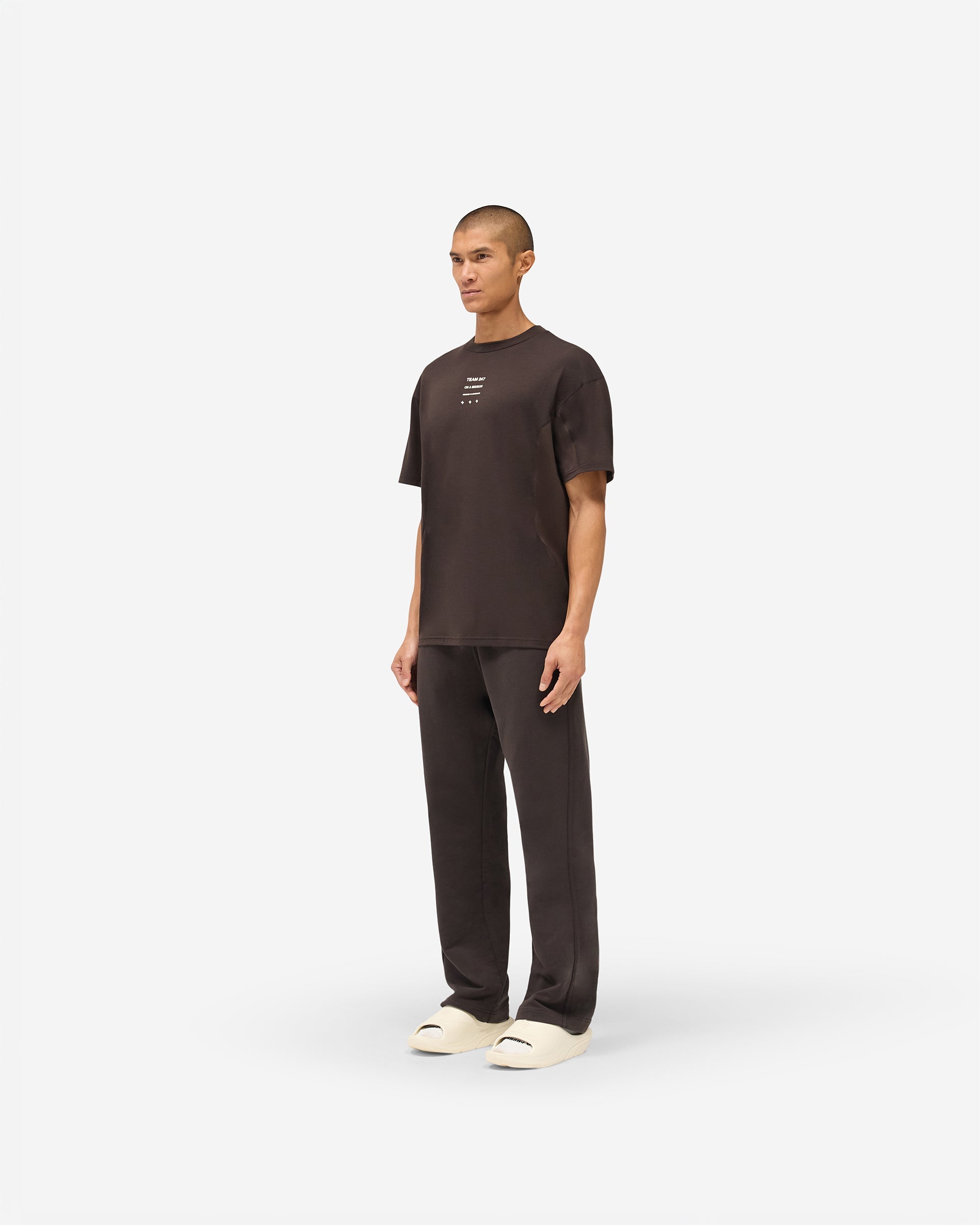 247 Straight Leg Jogger - Chocolate