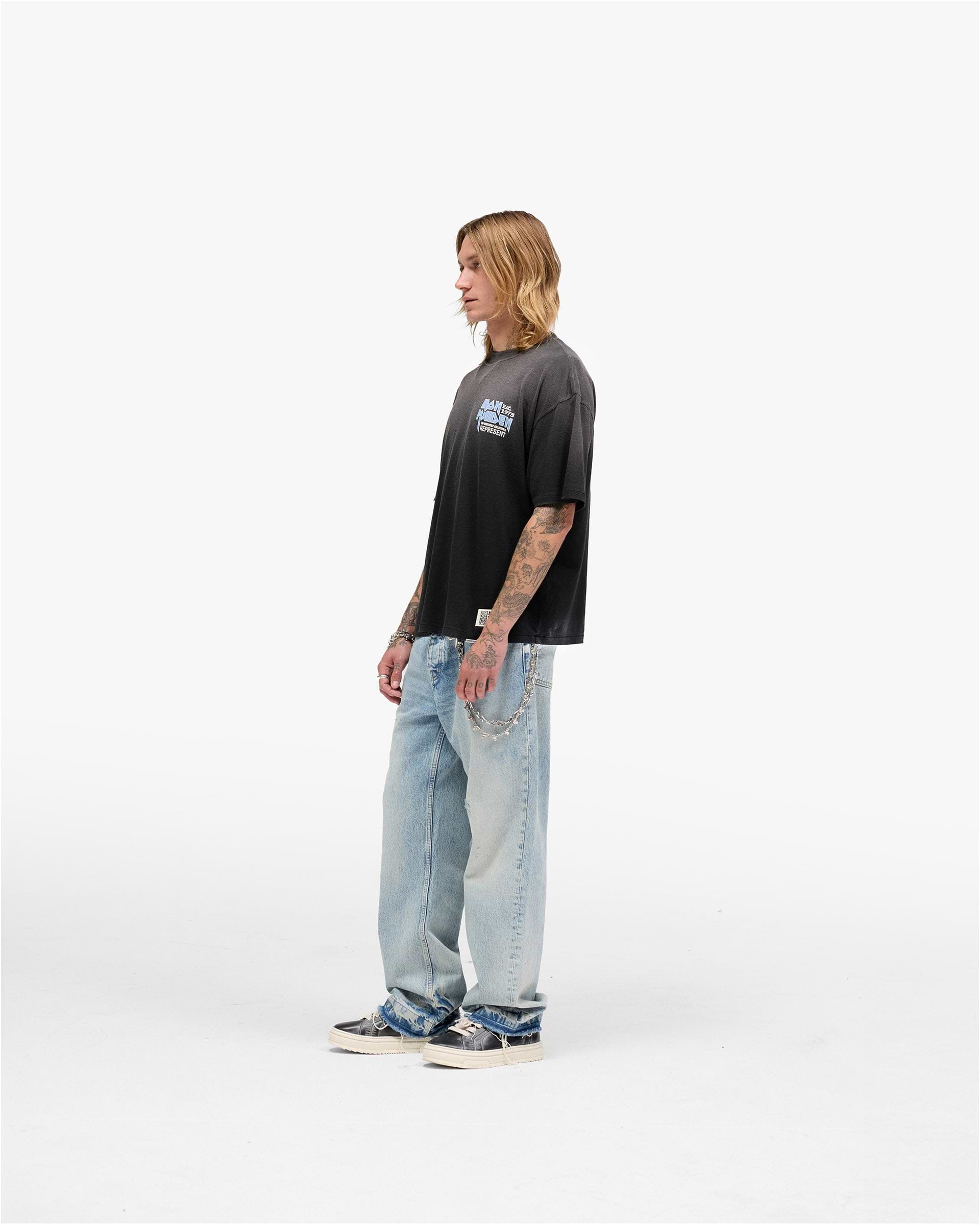 Represent X Iron Maiden Aniversario T-Shirt - Negro Manchado