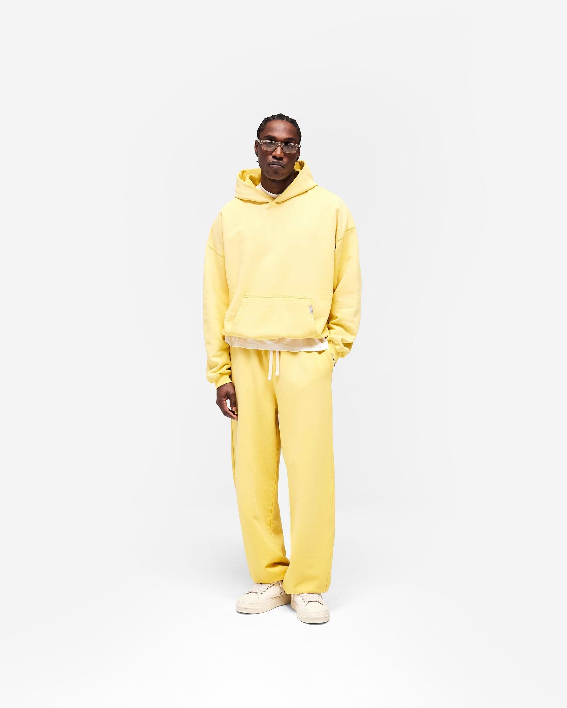Initial Oversized Hoodie - Canary Yellow