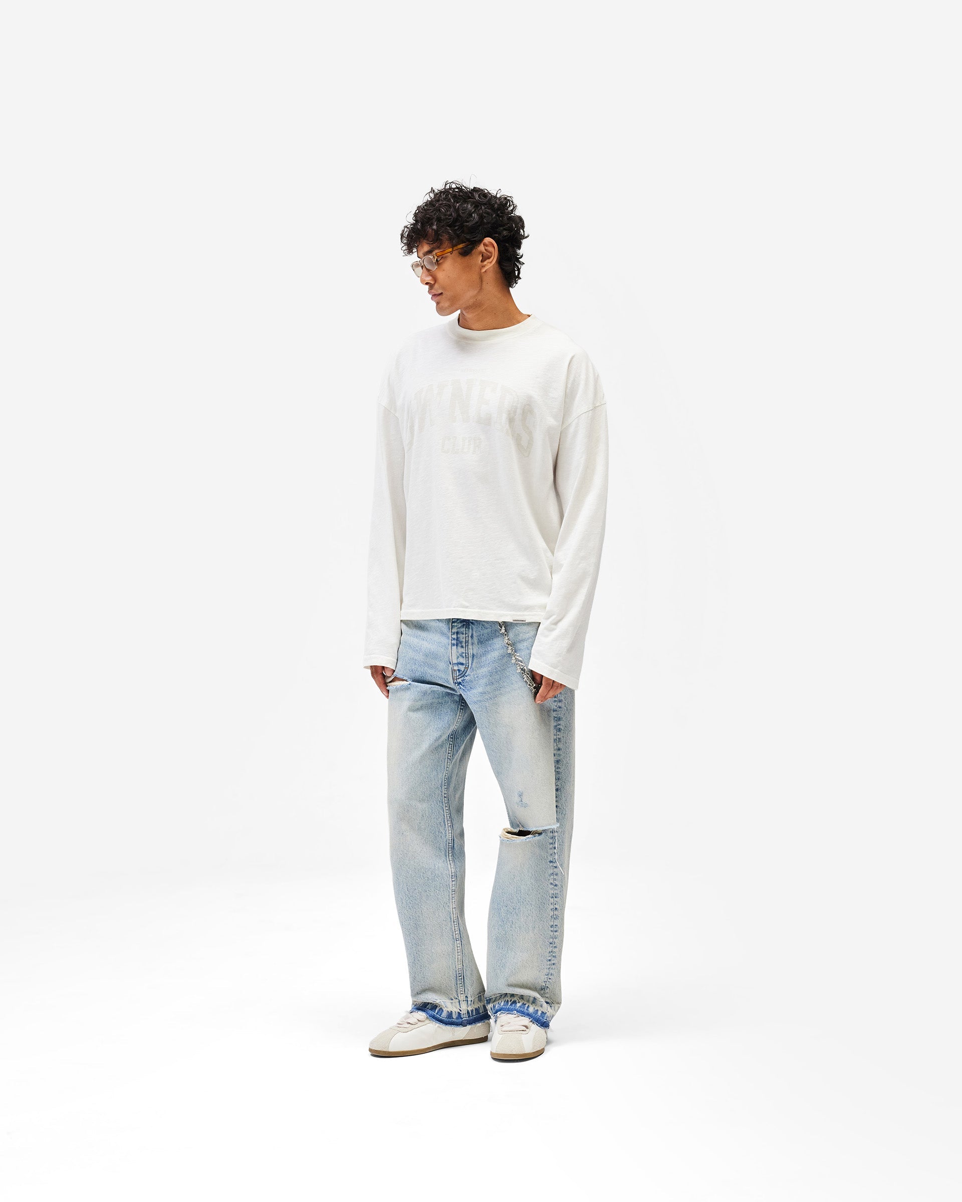 Represent Owners Club Long Sleeve T-Shirt - Chalk