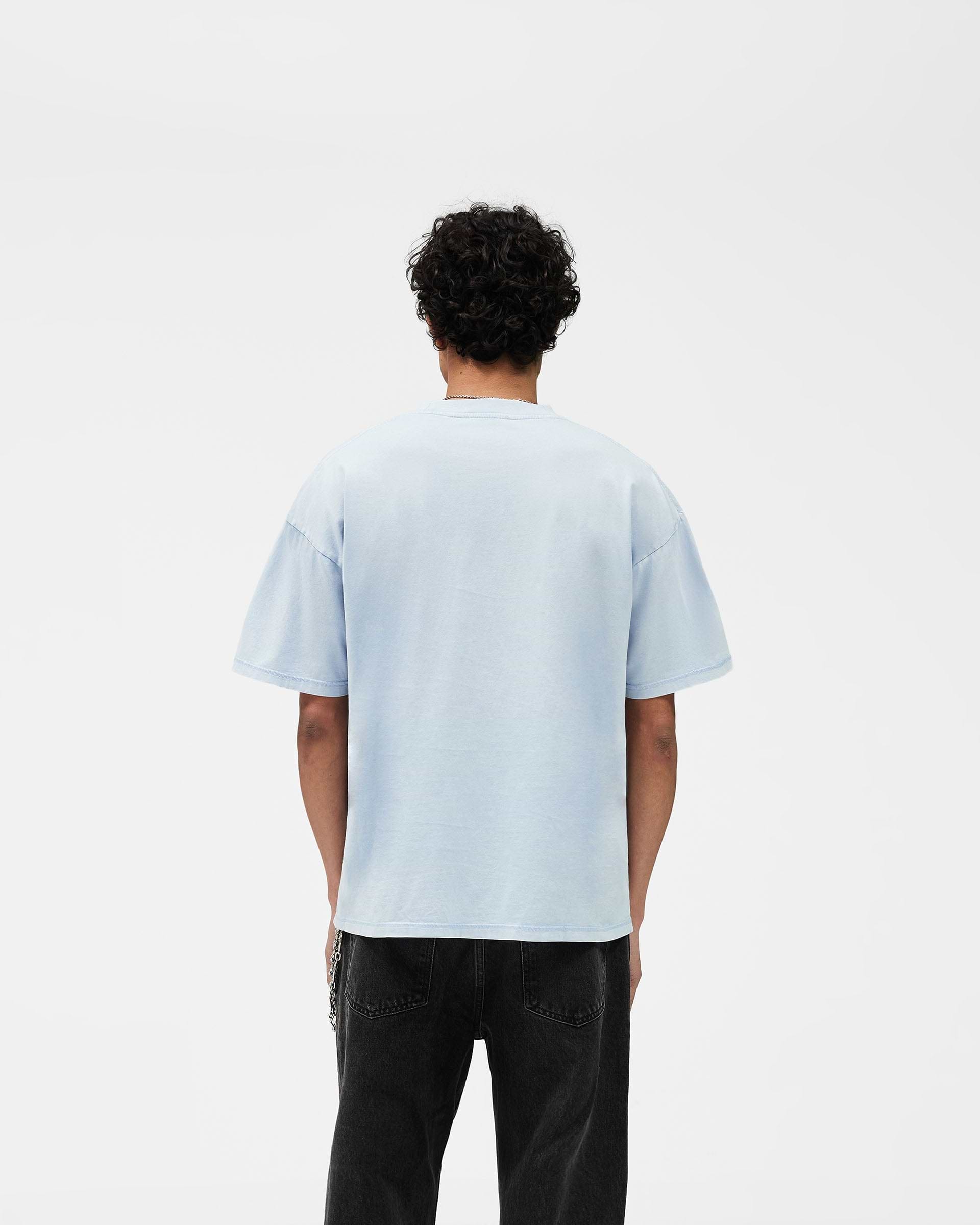 Western Initial T-Shirt - Mountain Blue