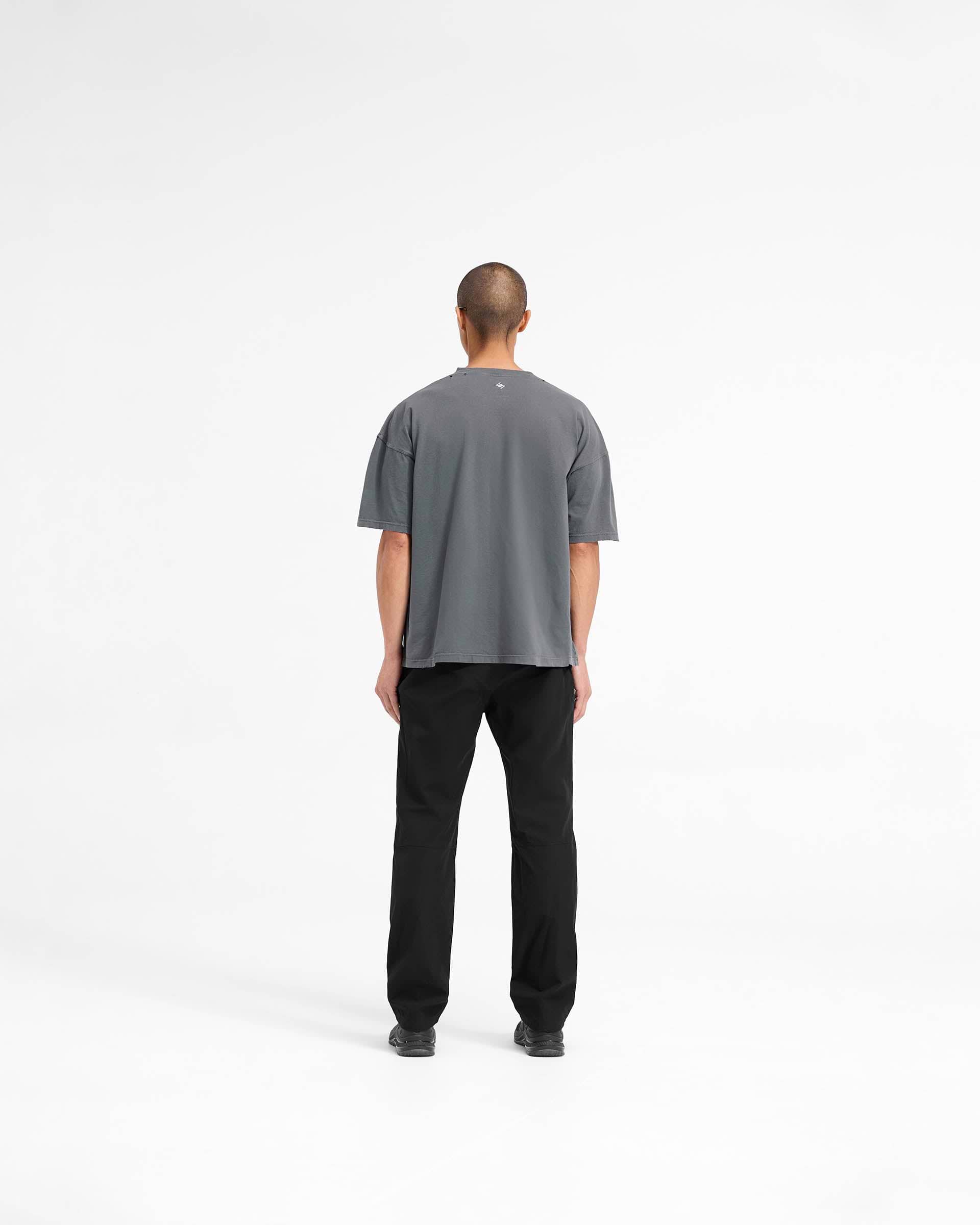 247 On A Mission Oversized T-Shirt - Noir vieilli