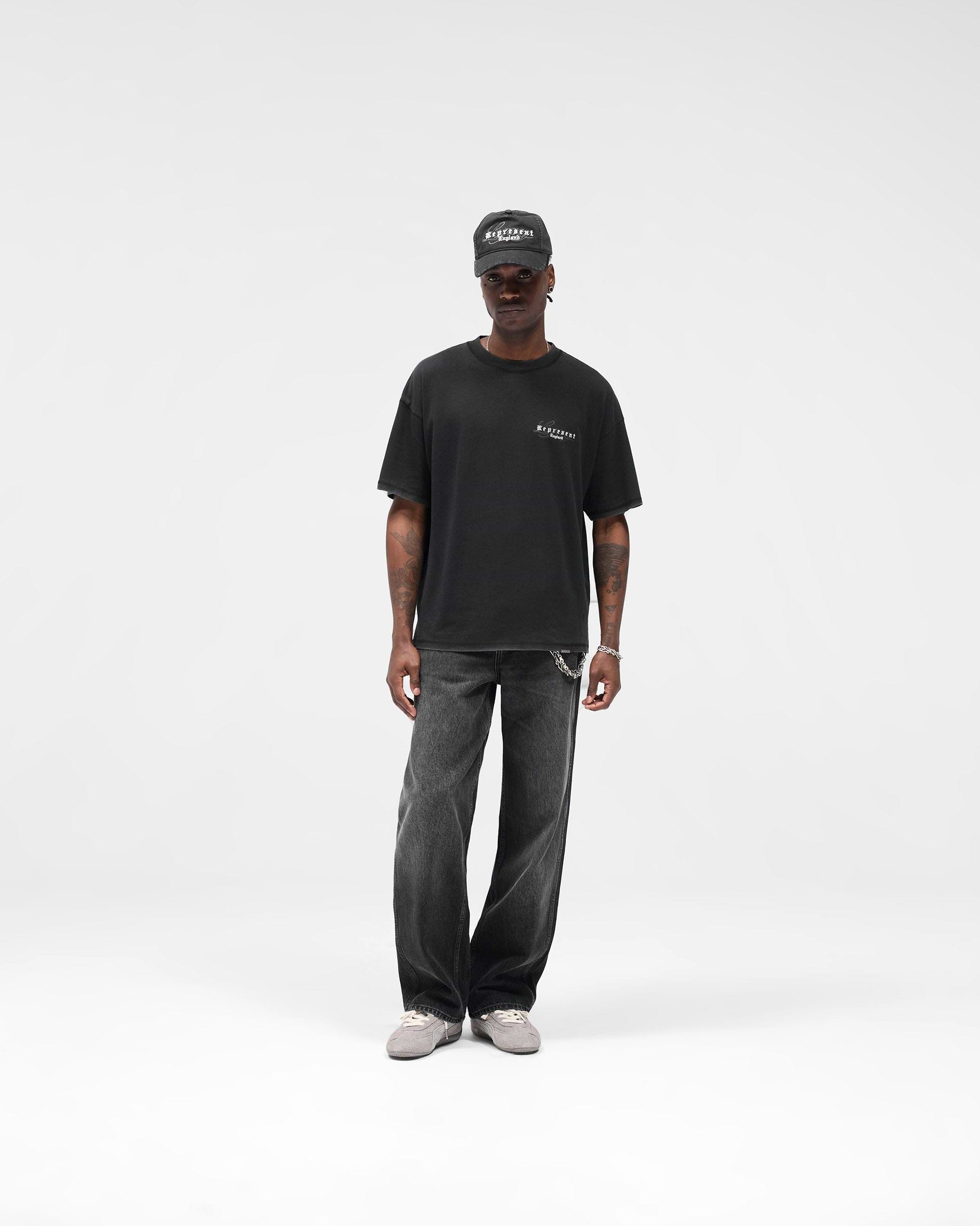 R3 Baggy Denim - Aged Black