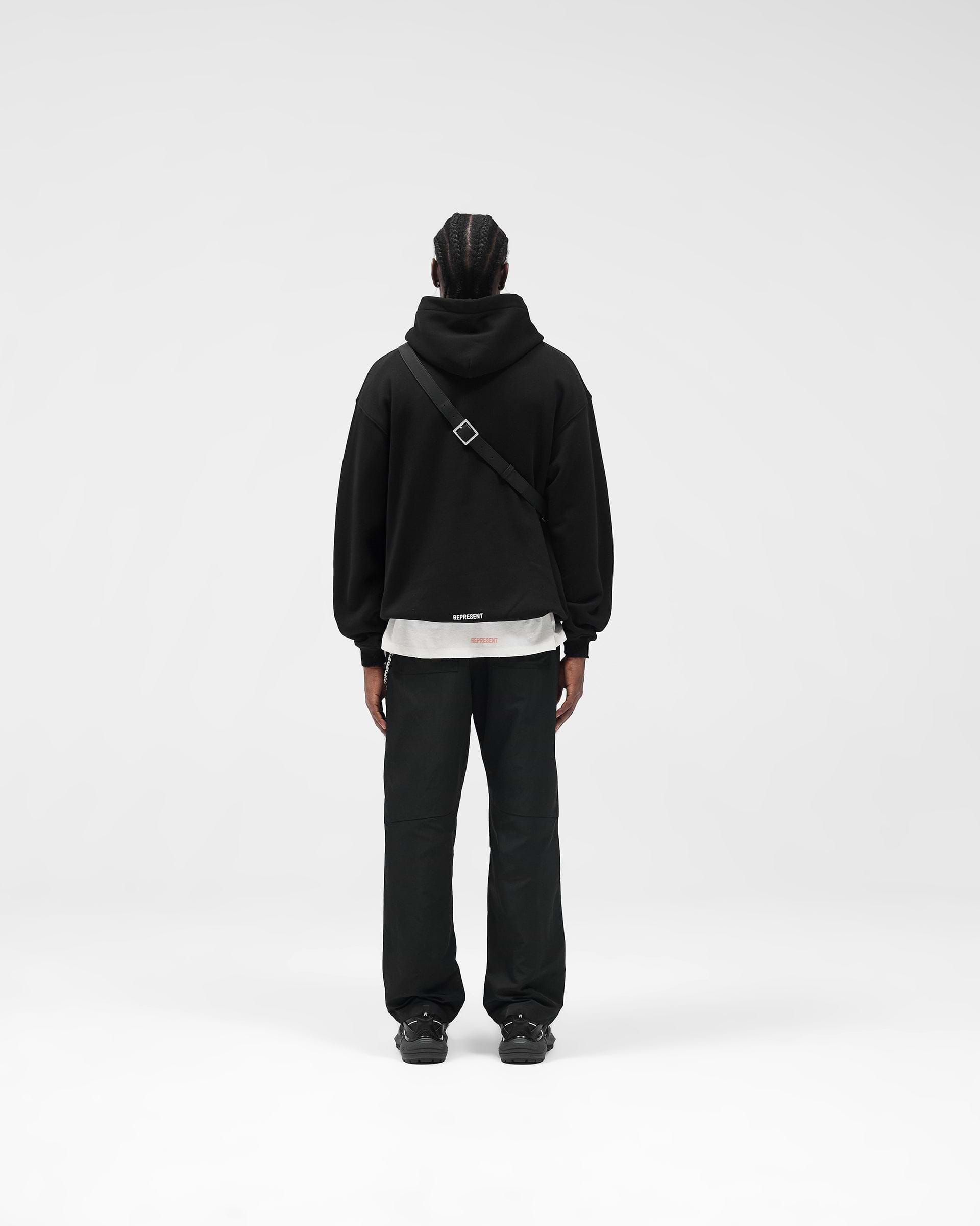 Initial Star Hoodie - Jet Black