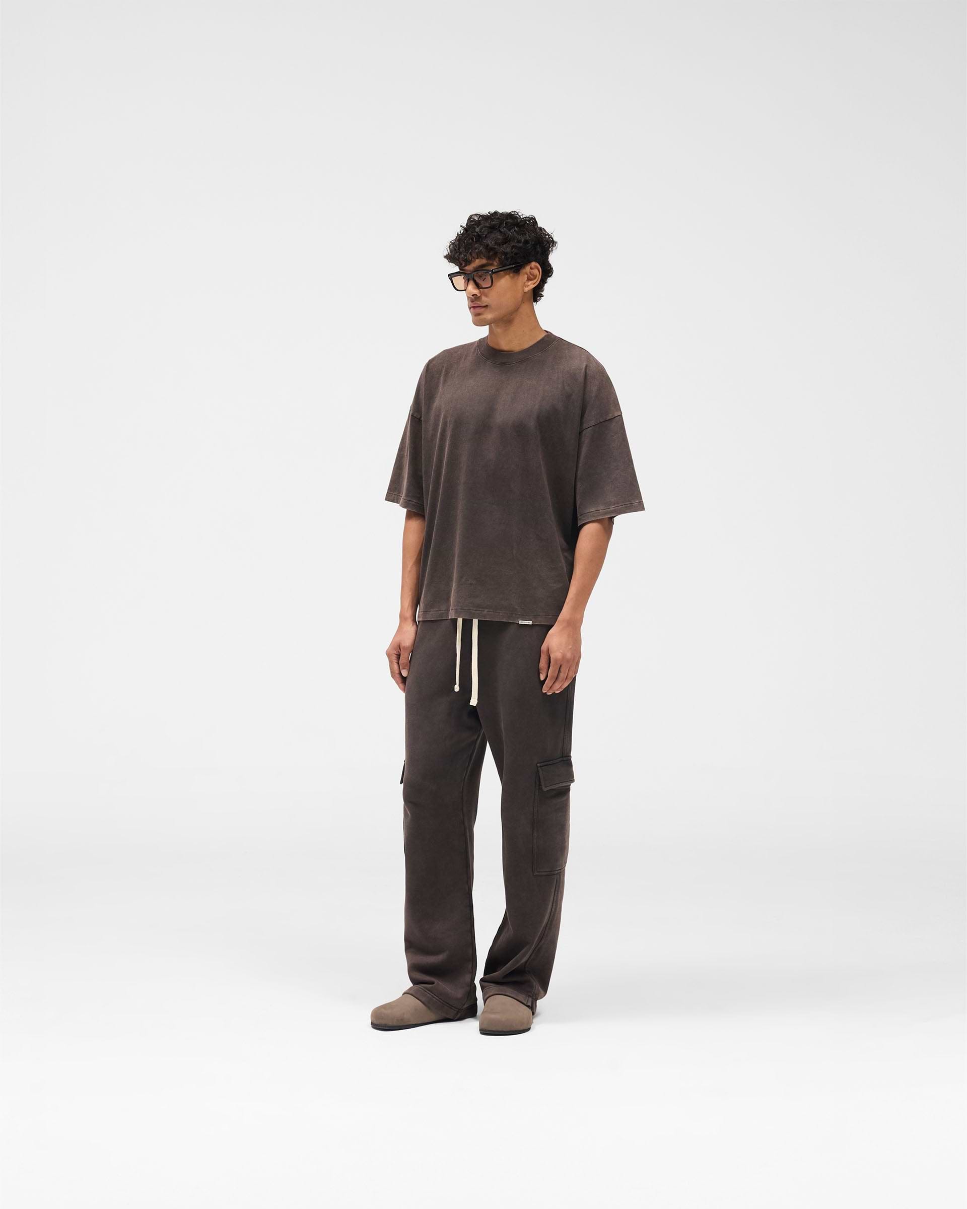 Initial Boxy T-Shirt - Kaffee