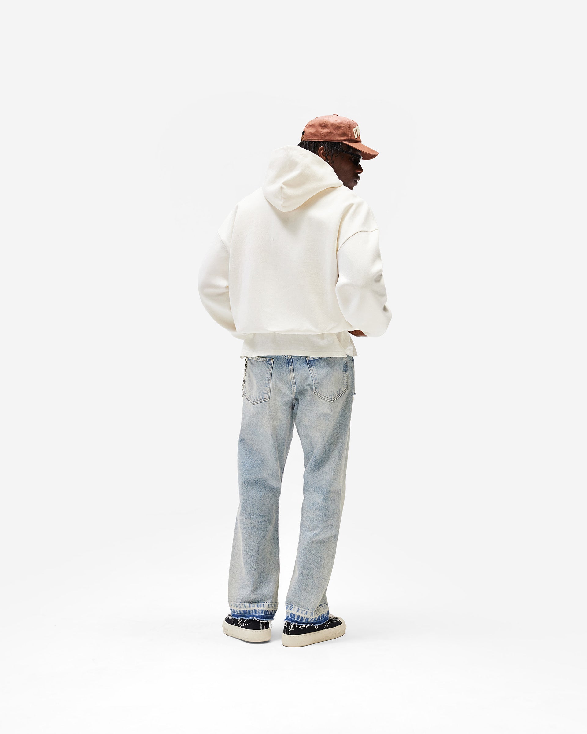 Represent Owners Club Zip Through Hoodie - Chalk