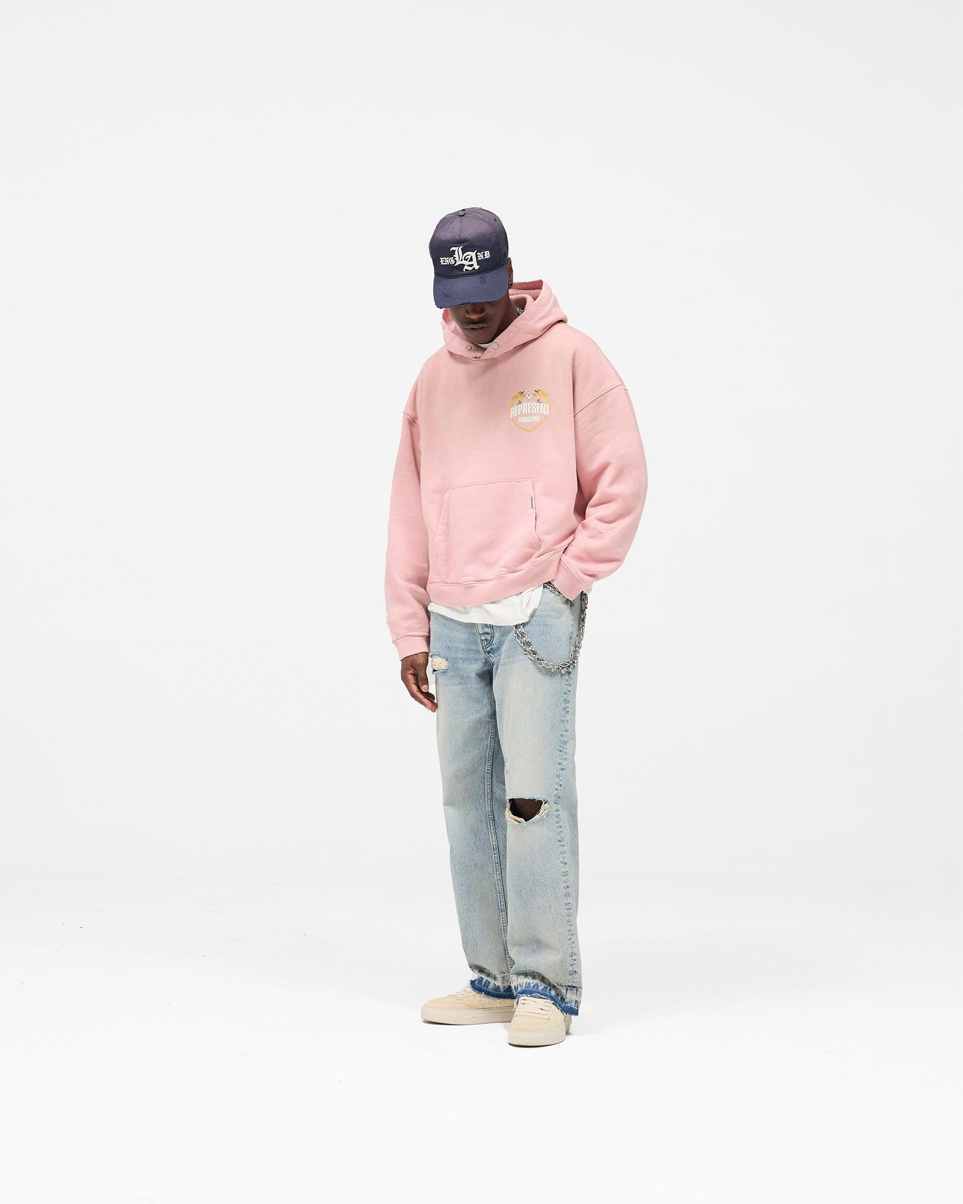 Represent Angel Border Hoodie - Quartz