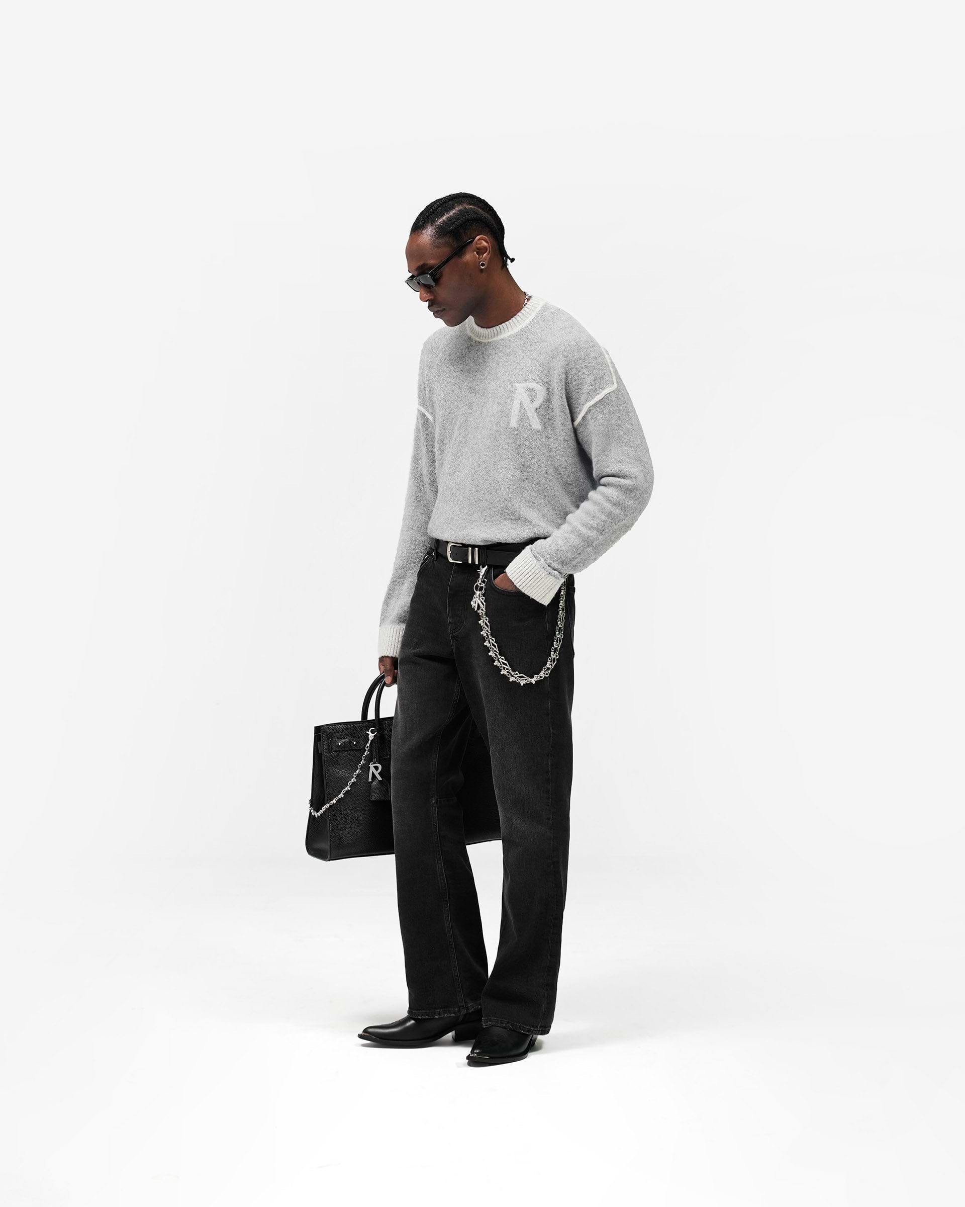 Kick Flare Denim - Aged Black