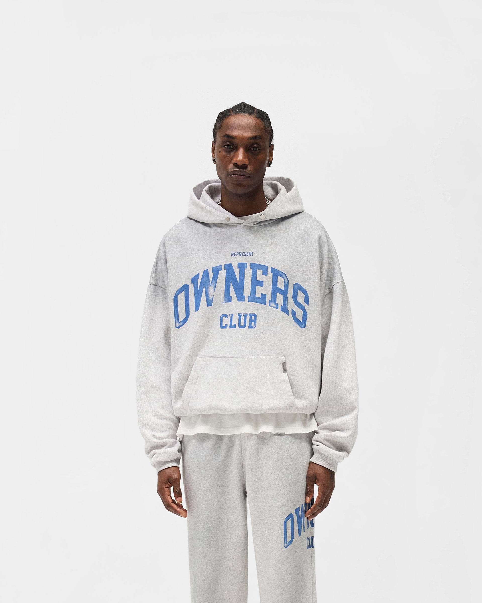 Represent Owners Club Hoodie - Sprayed Ice Grey Marl