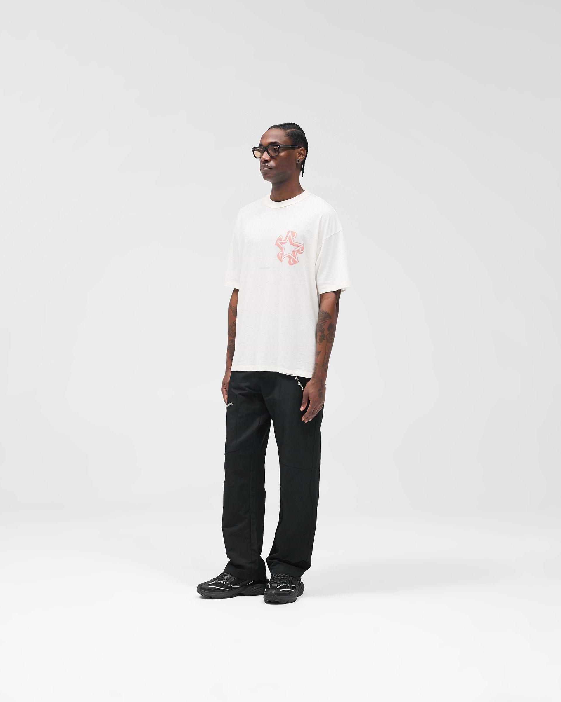 Initial Star T-Shirt - Flat White