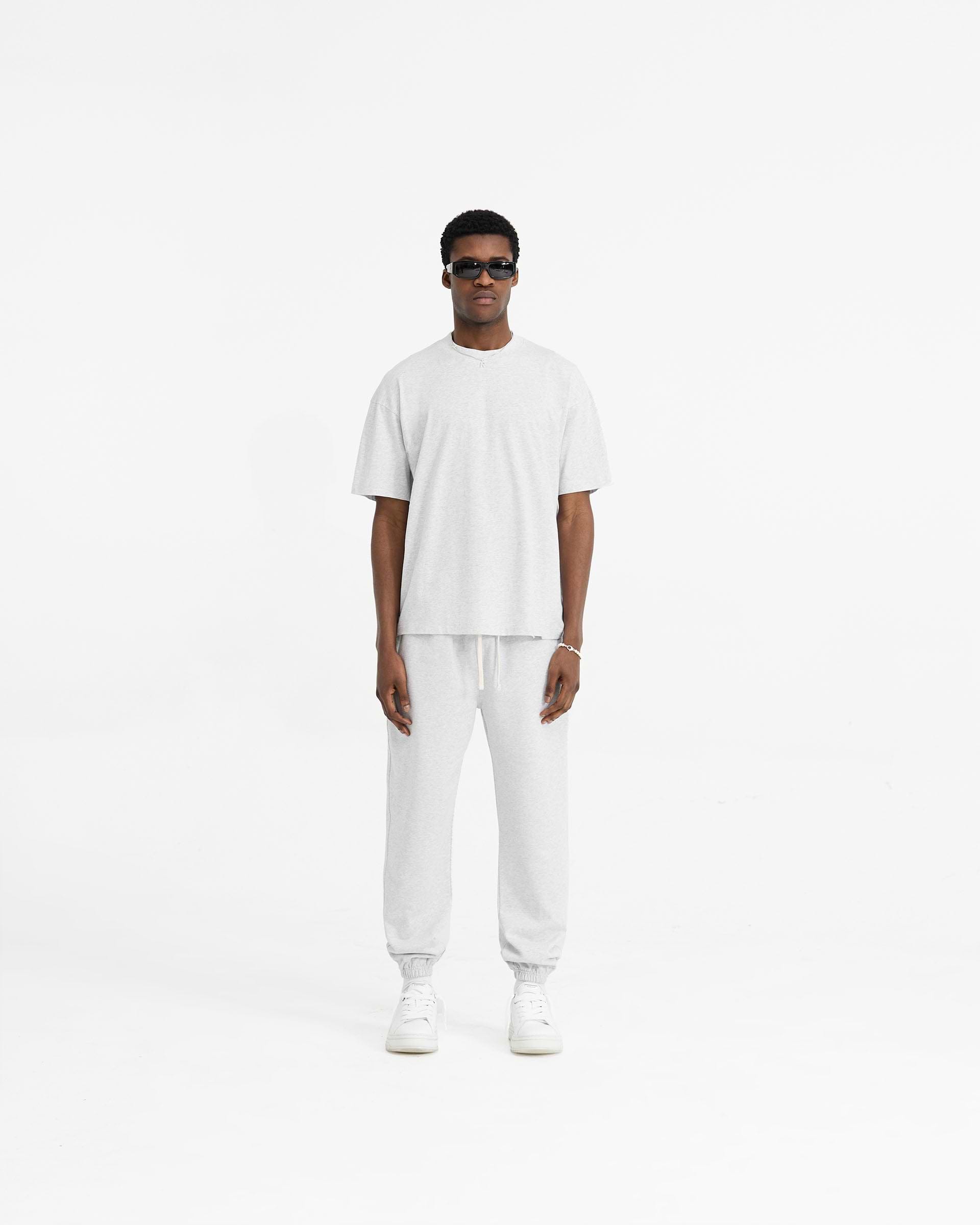 Initial Oversized T-Shirt - Ice Grey Marl