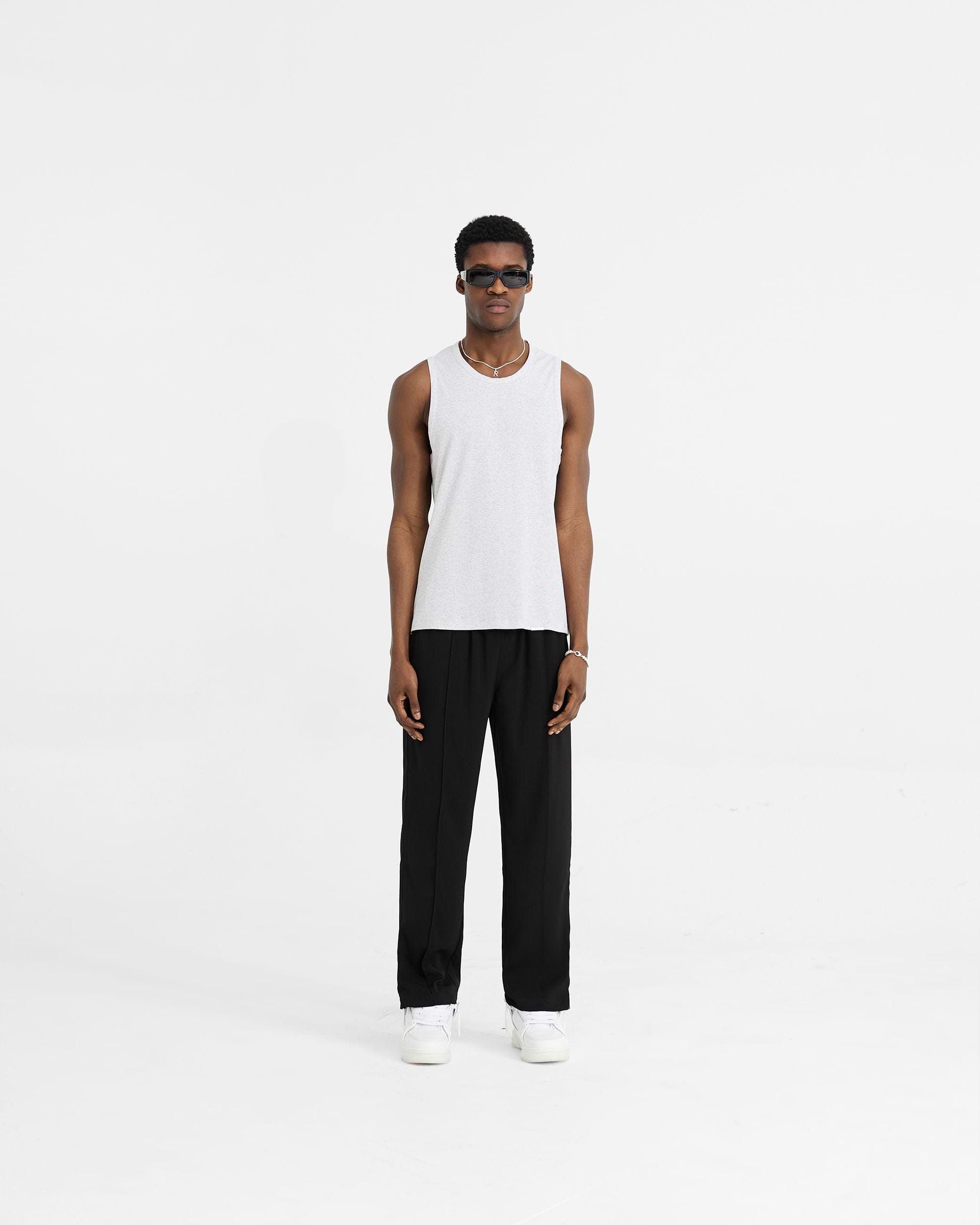 Initial Rib Vest - Gris Hielo Jaspeado