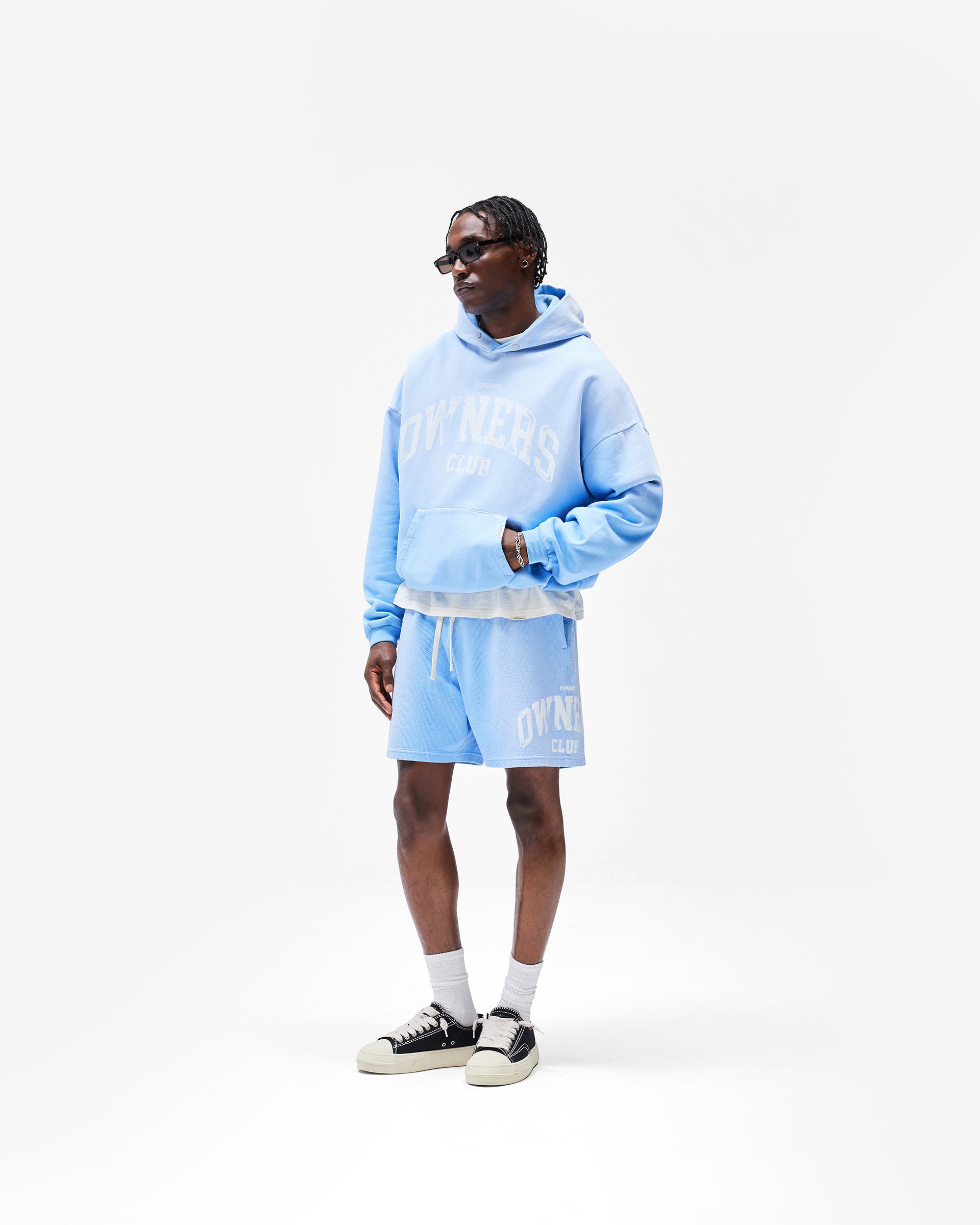 Represent Owners Club Hoodie - Sky Blue
