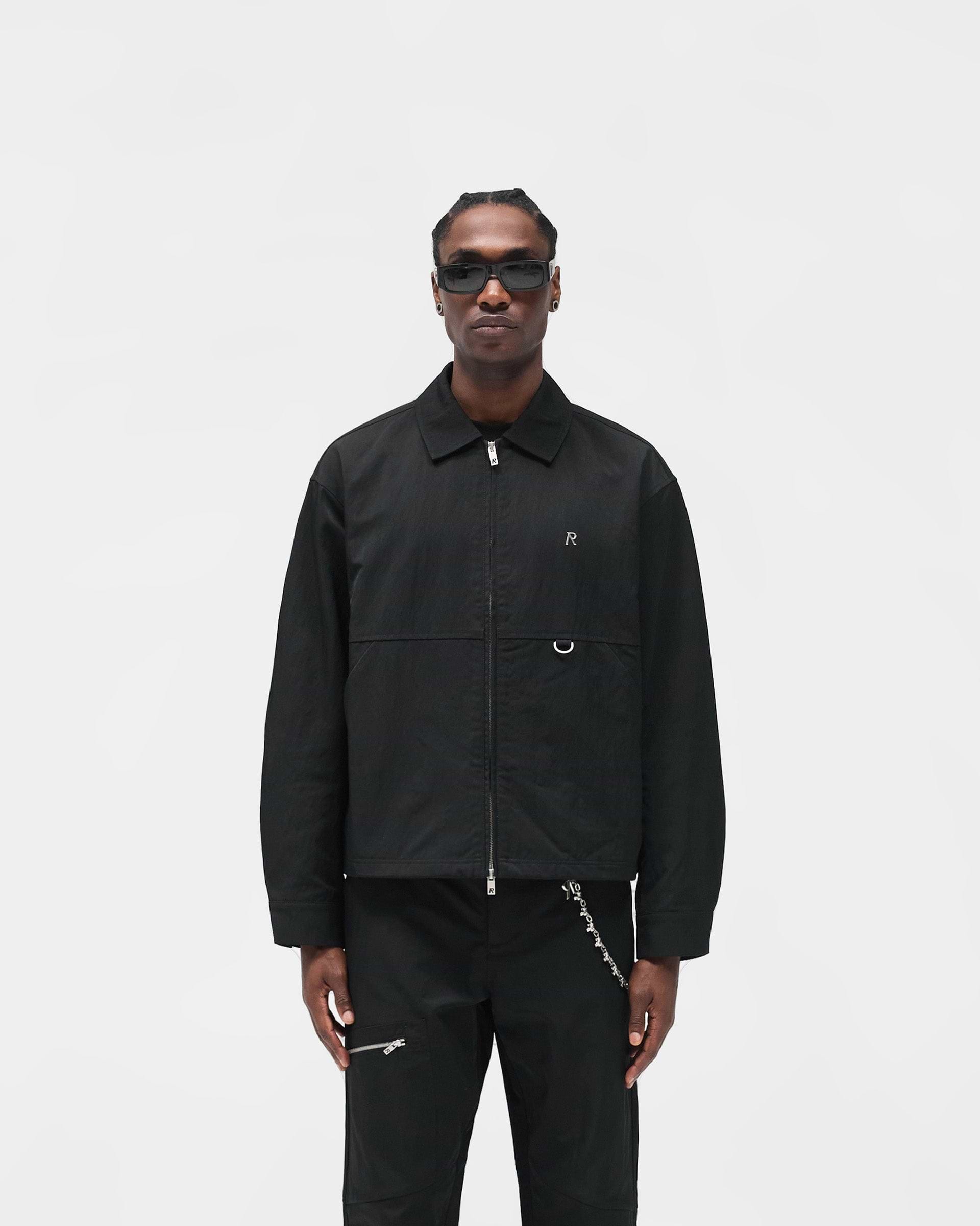 Nylon Overshirt - Jet Black
