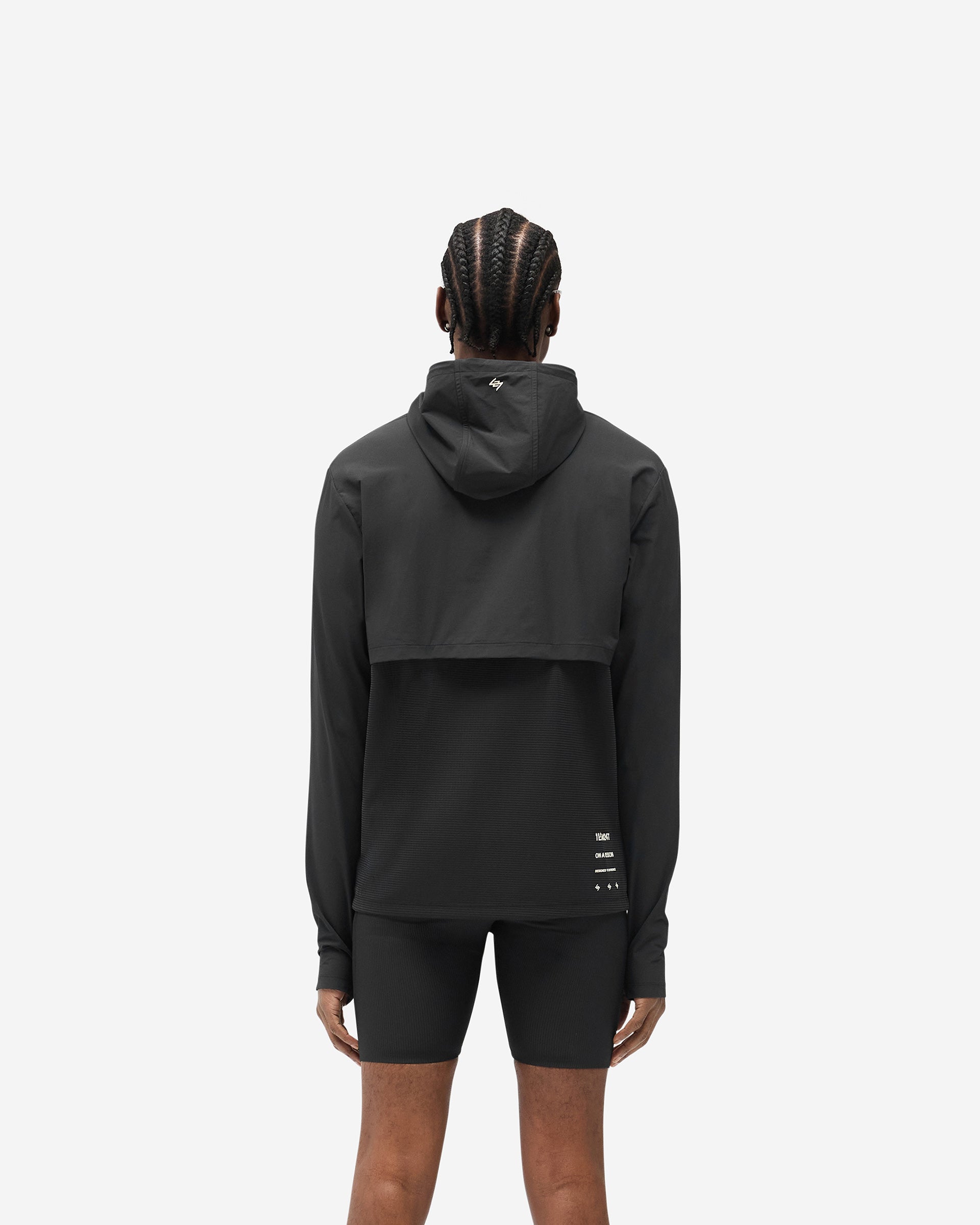 247 Hooded Quarter Zip - Black
