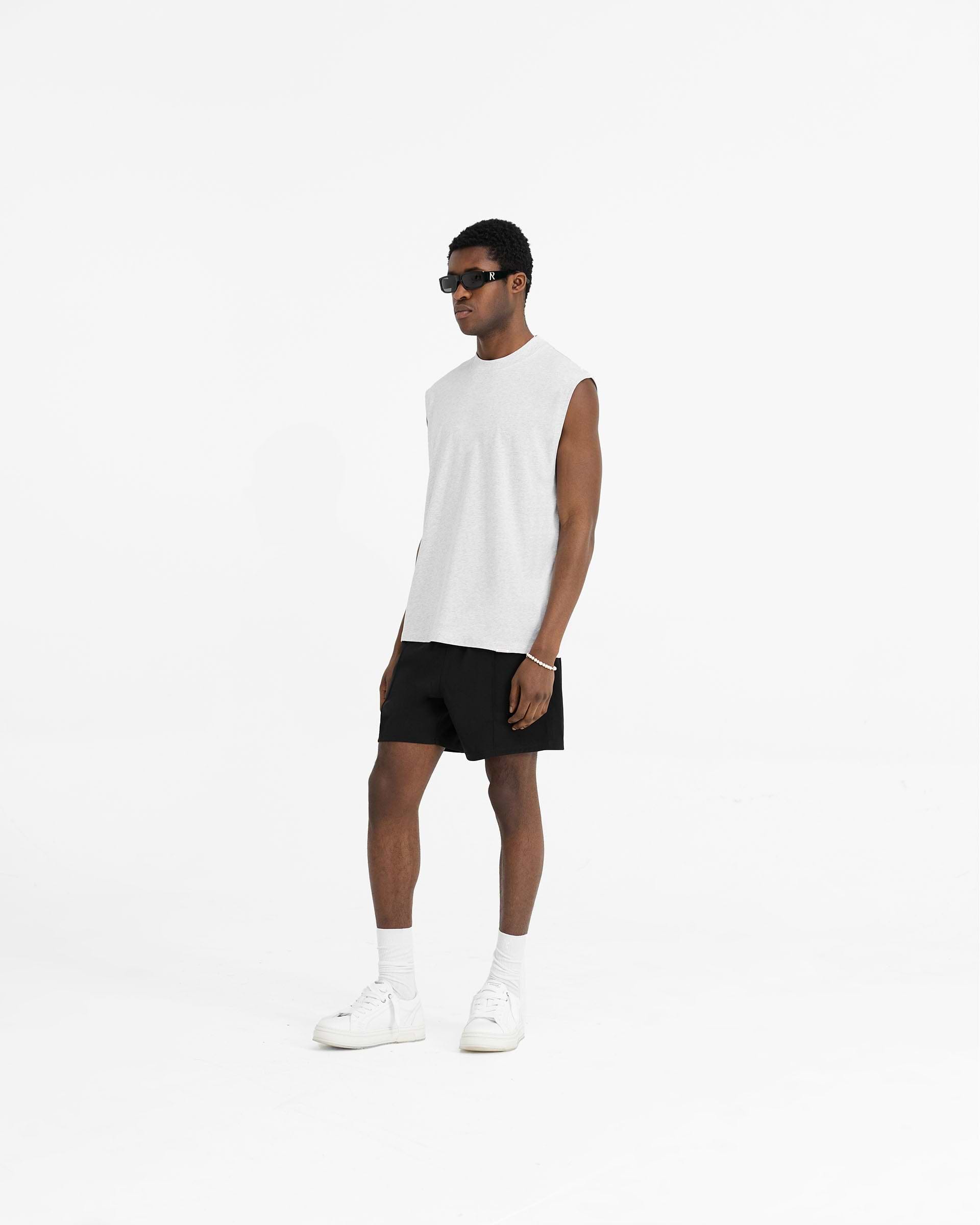 Initial Boxy Tank - Gris Hielo Jaspeado