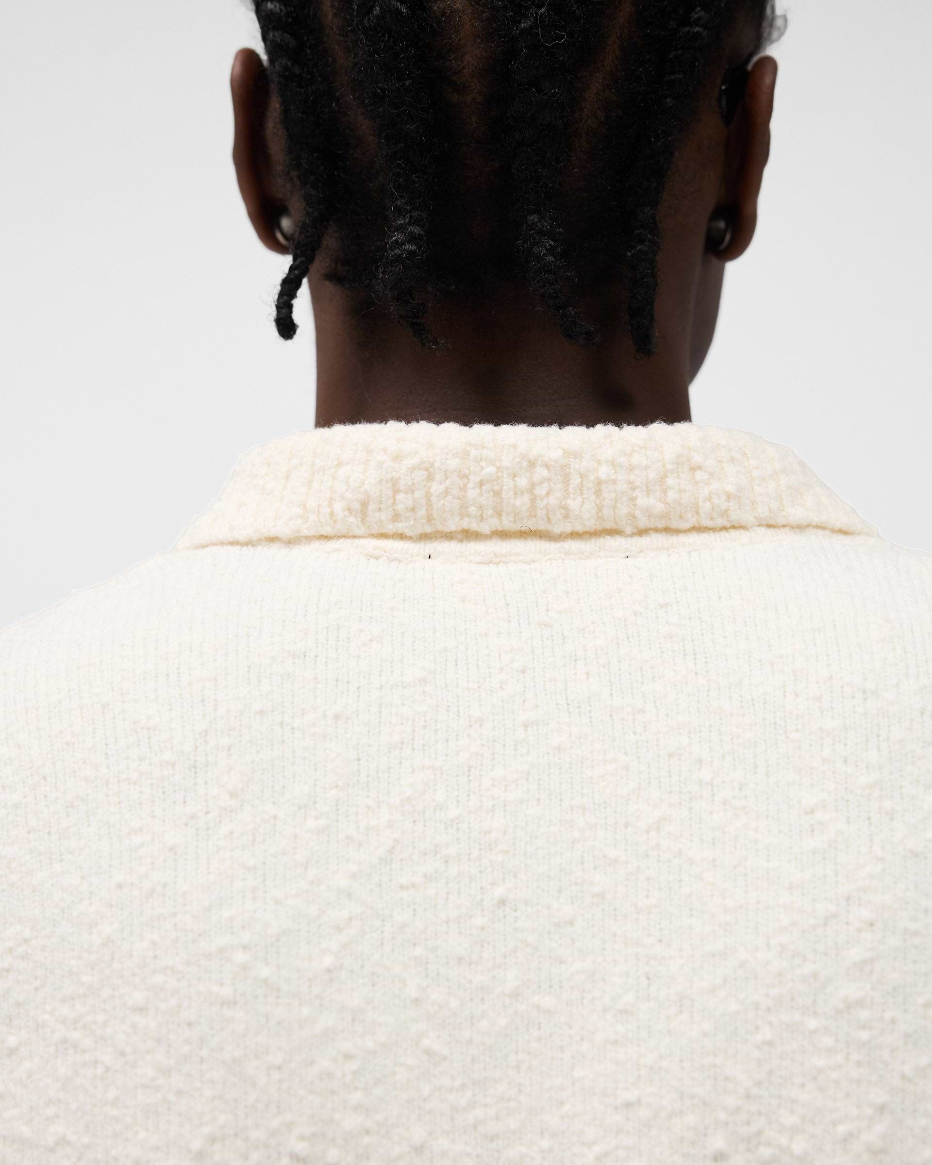 Knitted Polo - Aged White