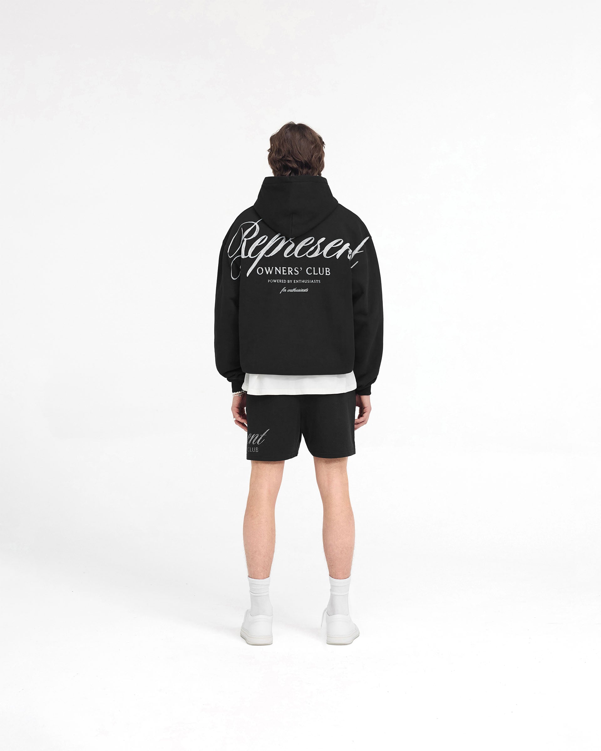 Represent Owners Club Script Hoodie - Negro