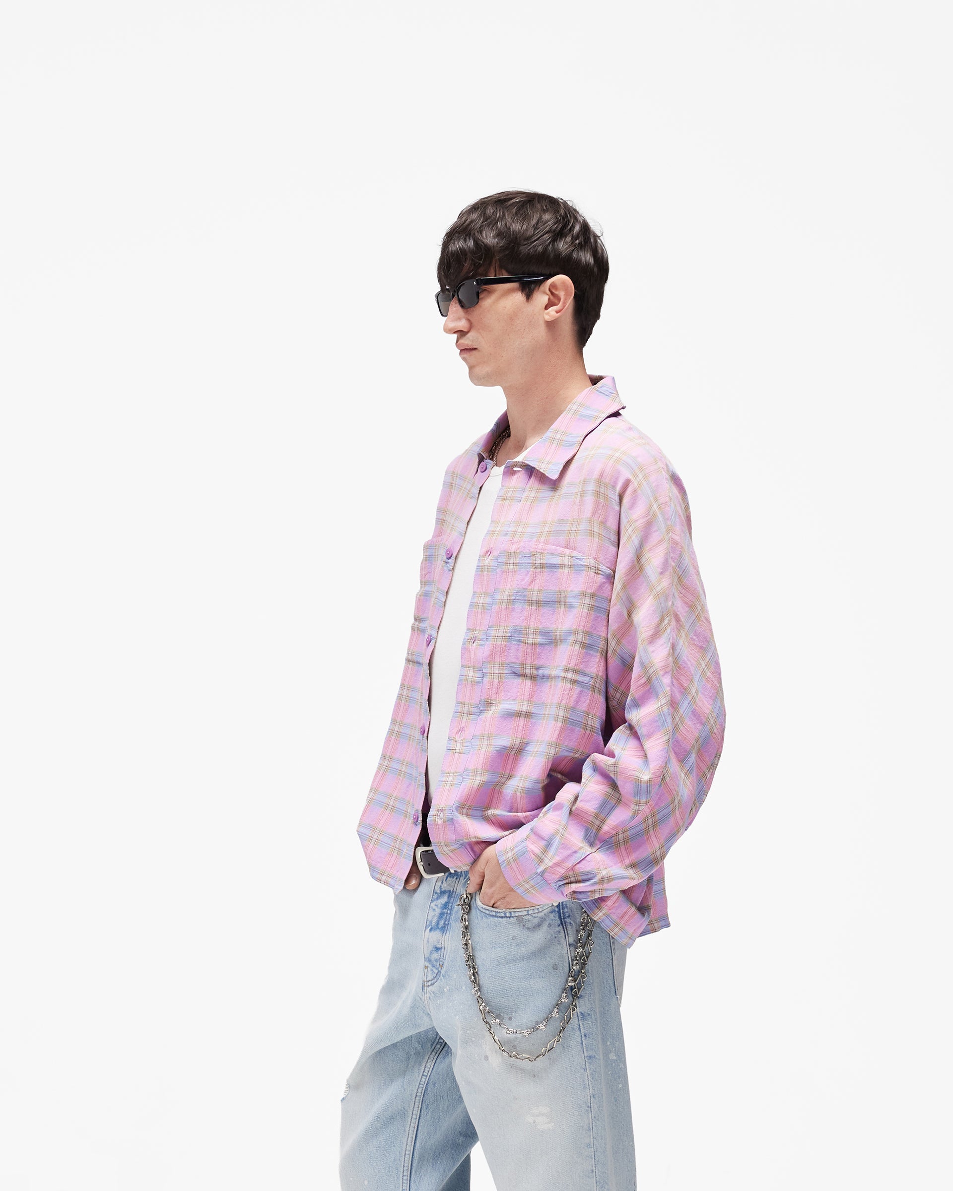 Santa Monica Flannel Shirt - Blush