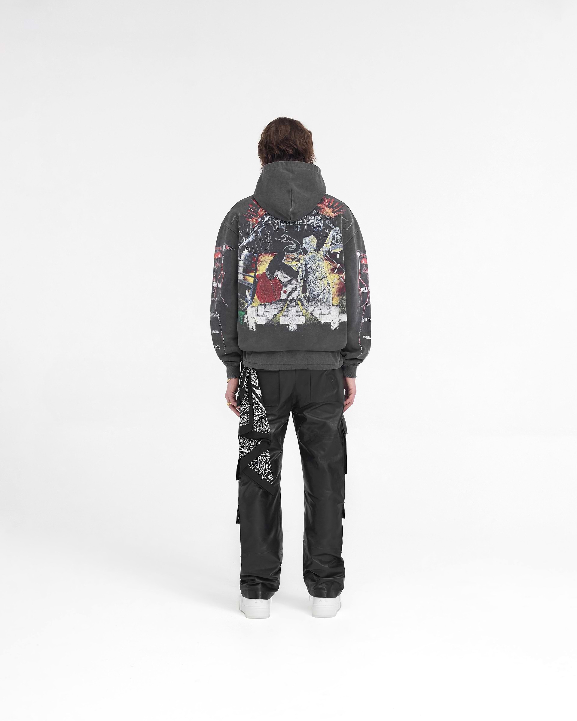 Represent X Metallica Master Of Puppets Hoodie - Gris Vintage