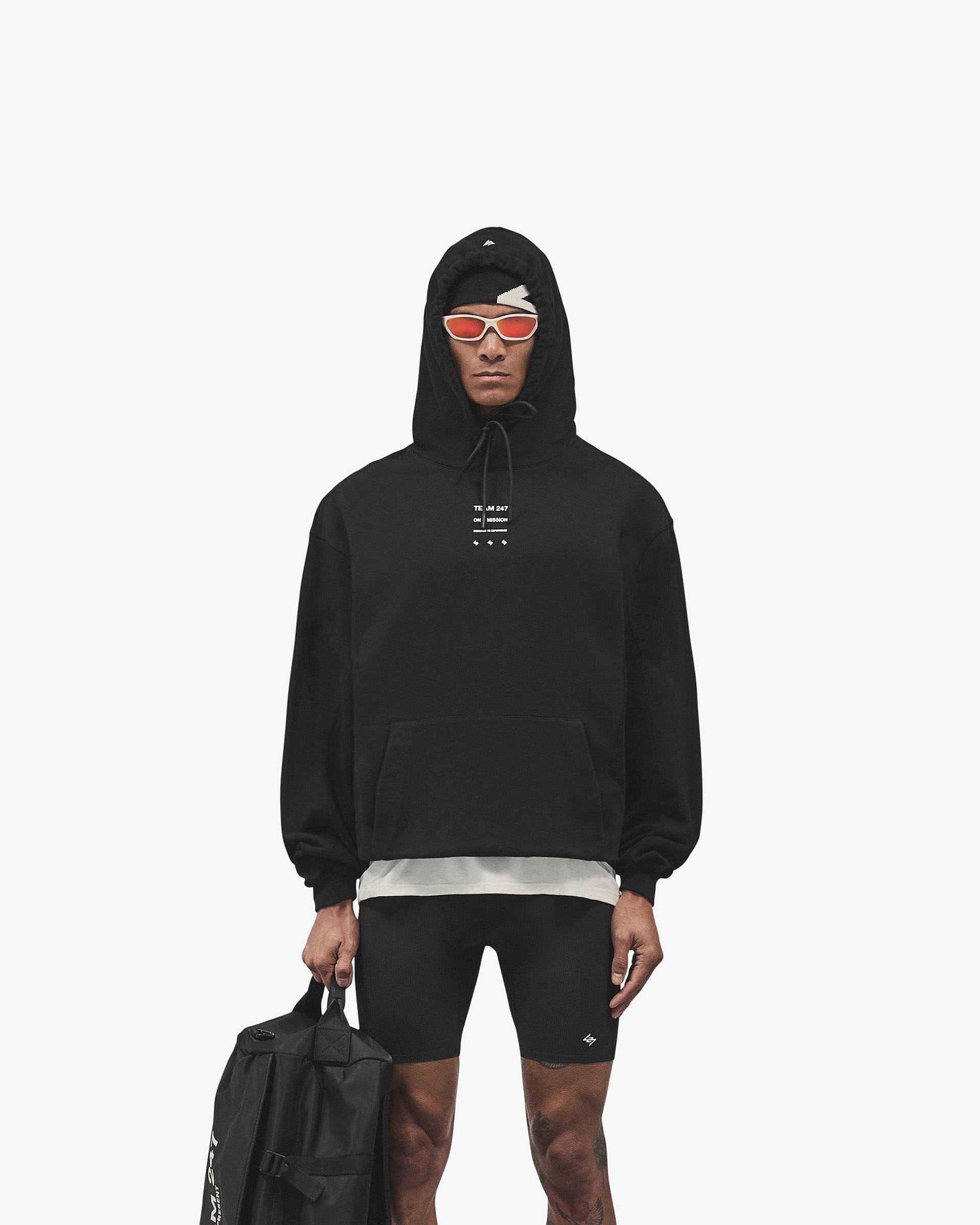 247 Uprising Oversized Hoodie - Black