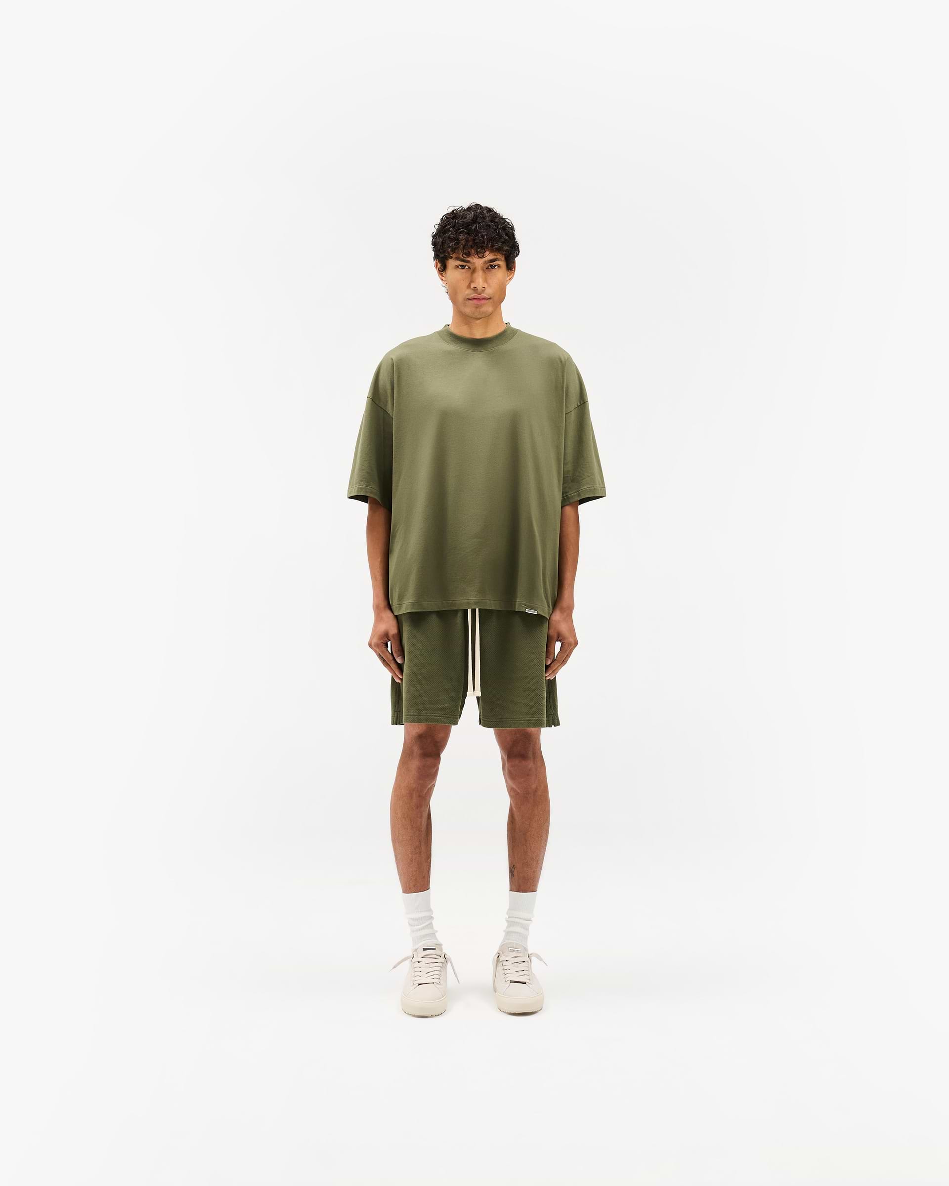Initial Boxy T-Shirt - Grün
