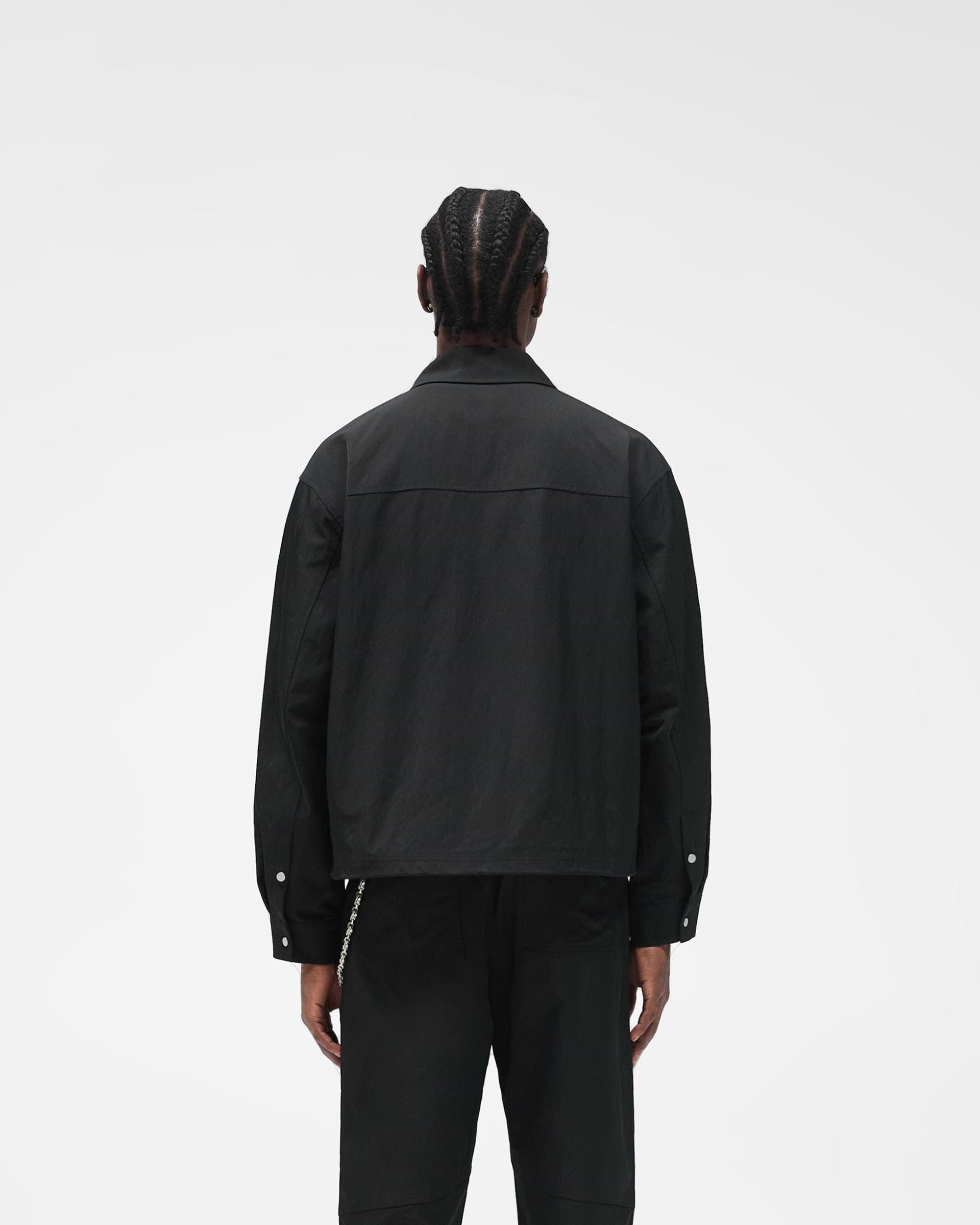 Nylon Overshirt - Jet Black