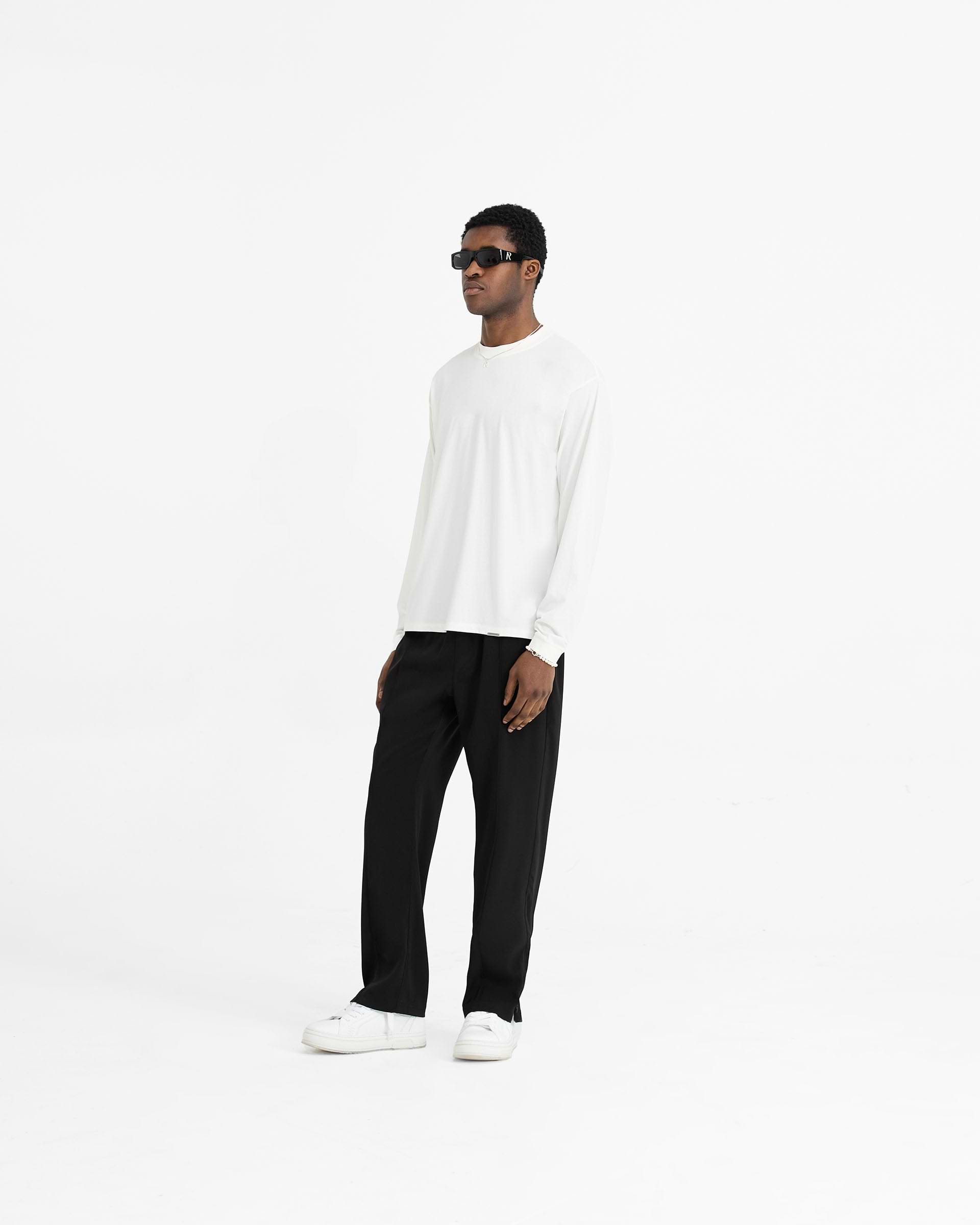 Initial Long Sleeve T-Shirt - Cremeweiss