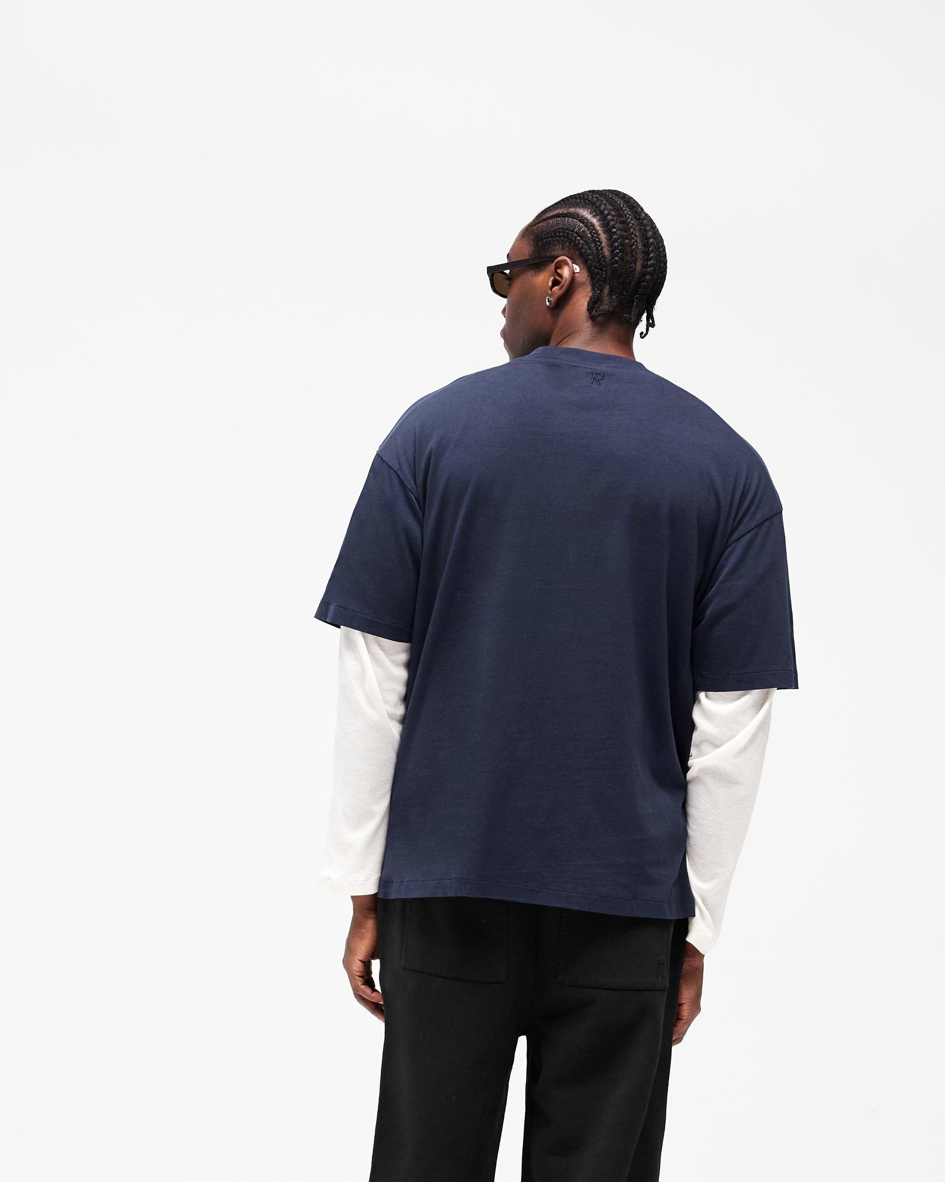 Initial Oversized T-Shirt - Midnight Navy