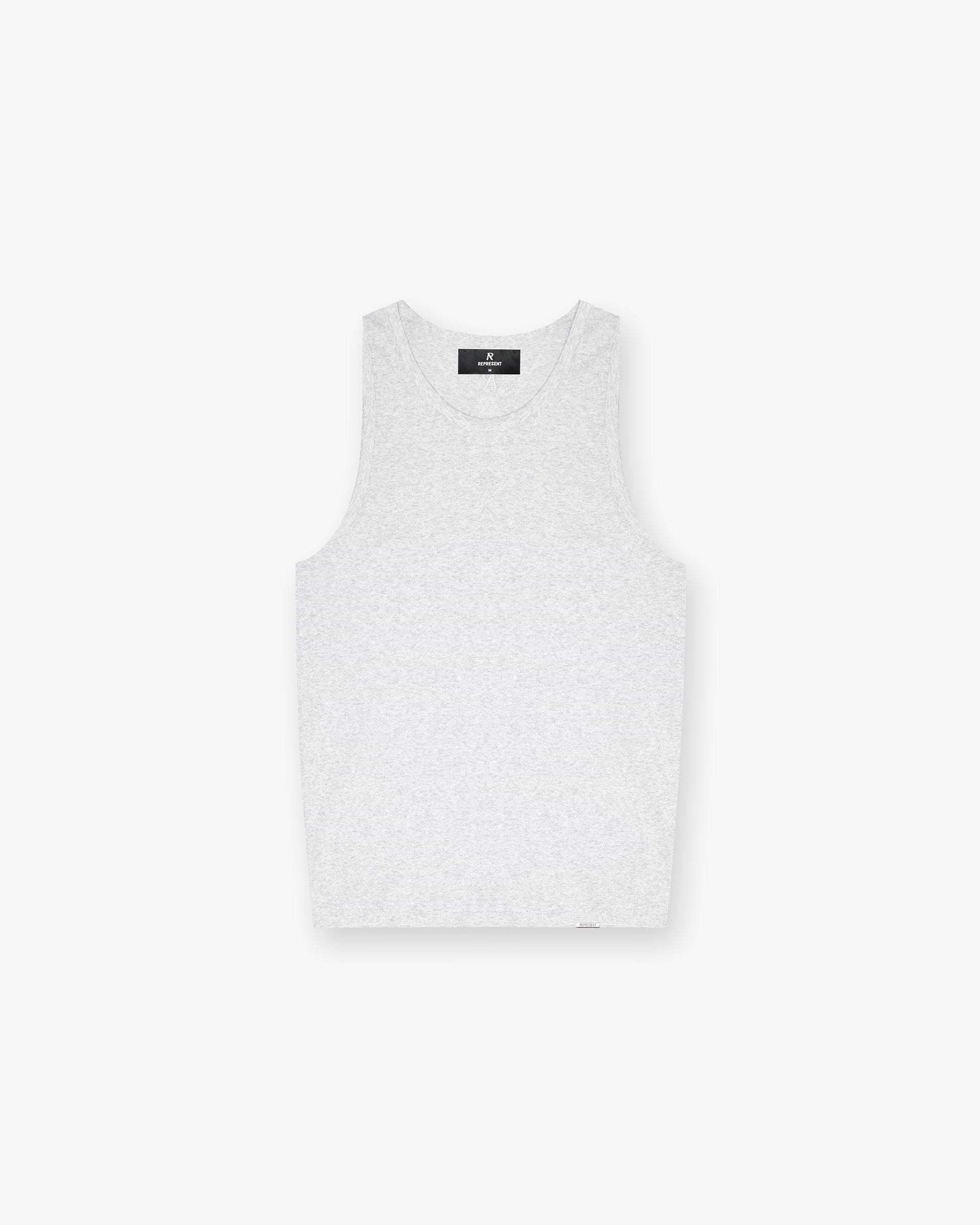 Initial Rib Vest - Gris Hielo Jaspeado
