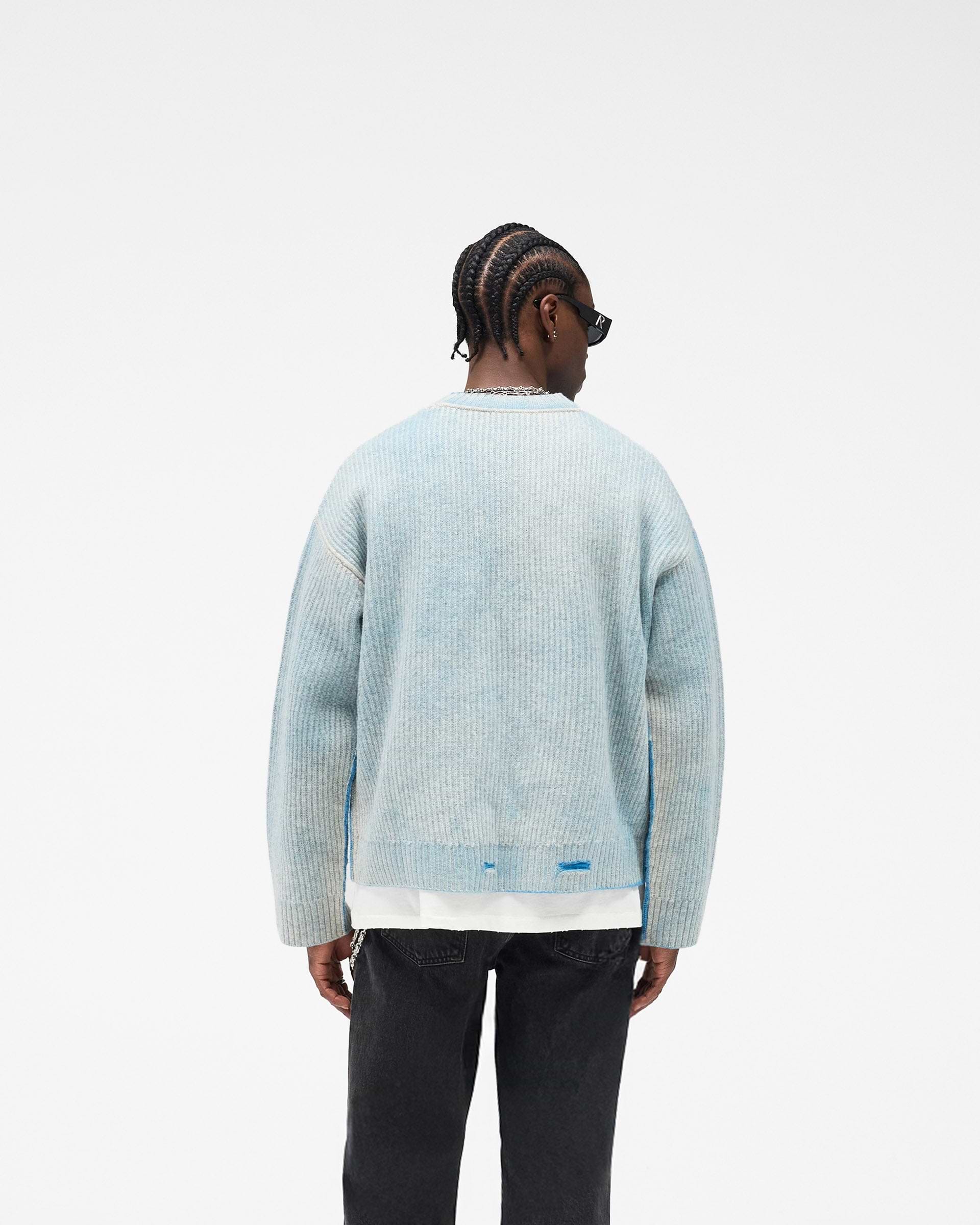 Reversible Fade Out Sweater - Cloud