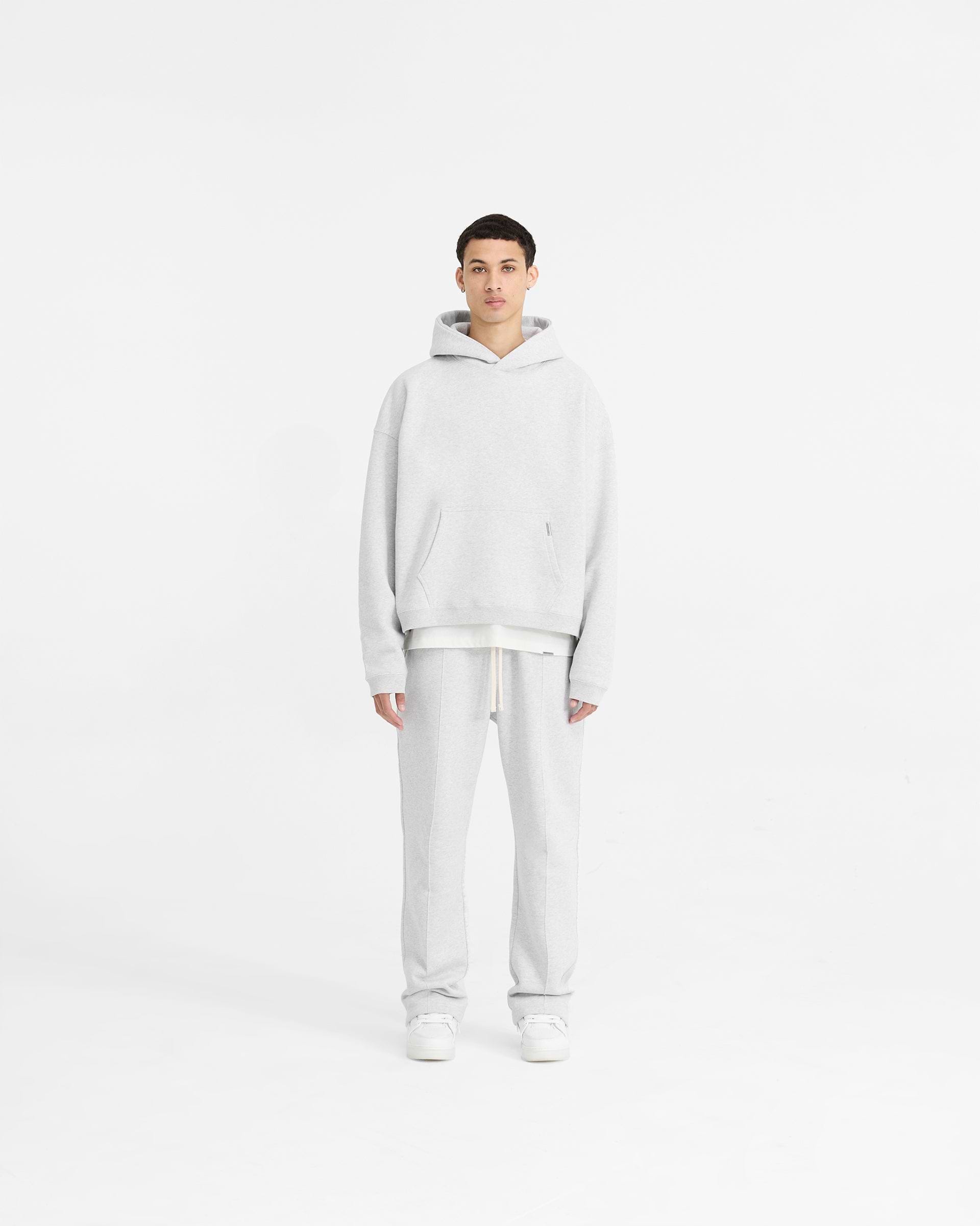Initial Boxy Hoodie - Gris Hielo