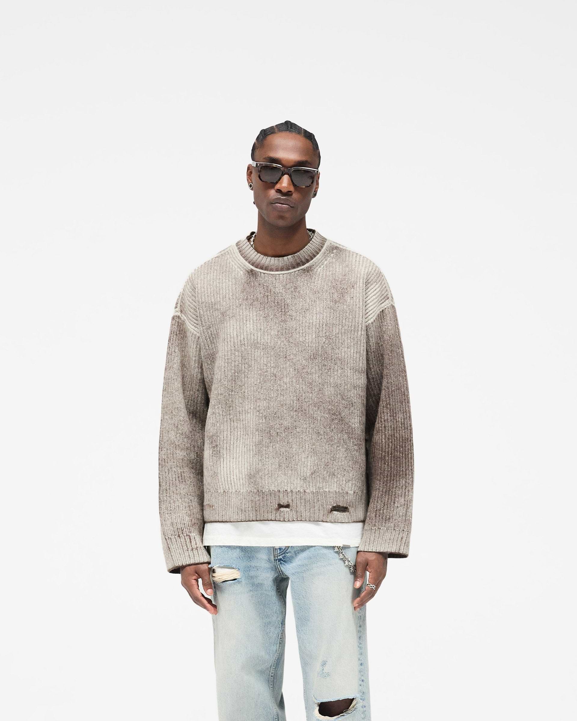 Reversible Fade Out Sweater - Nero