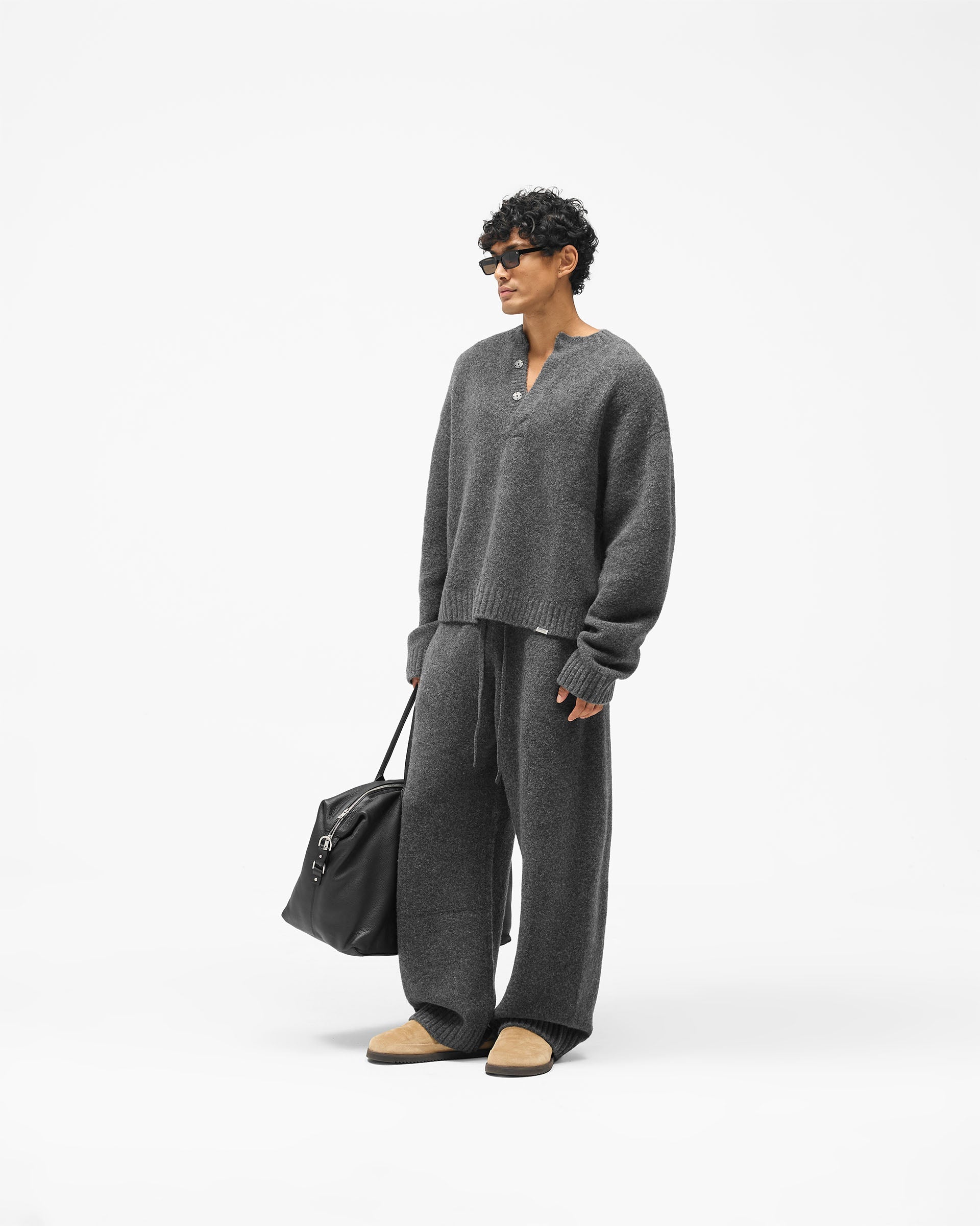 Ramone Knit Sweatpant - Dark Grey