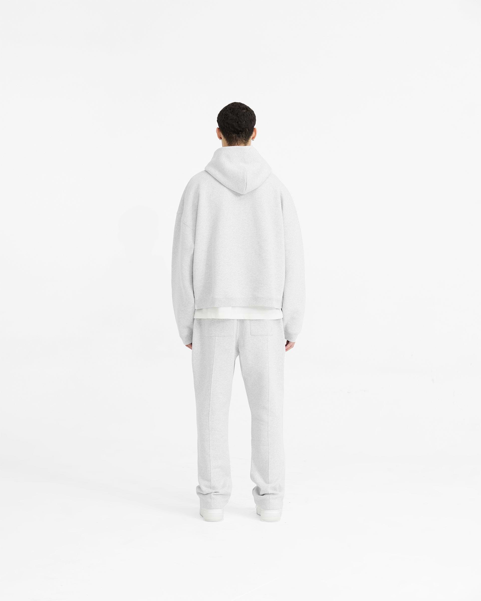Initial Boxy Hoodie - Gris Hielo