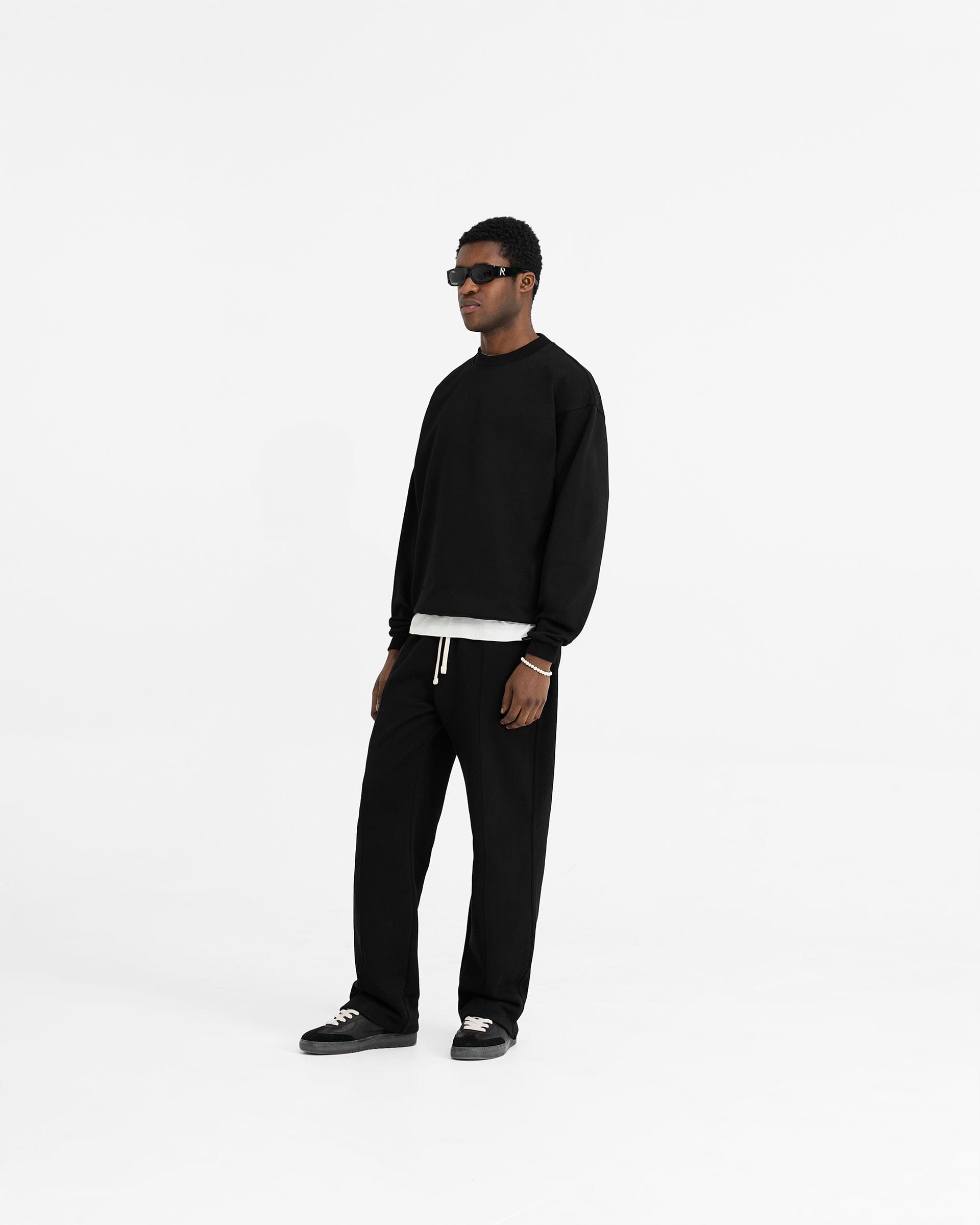 Initial Suéter Oversized - Negro
