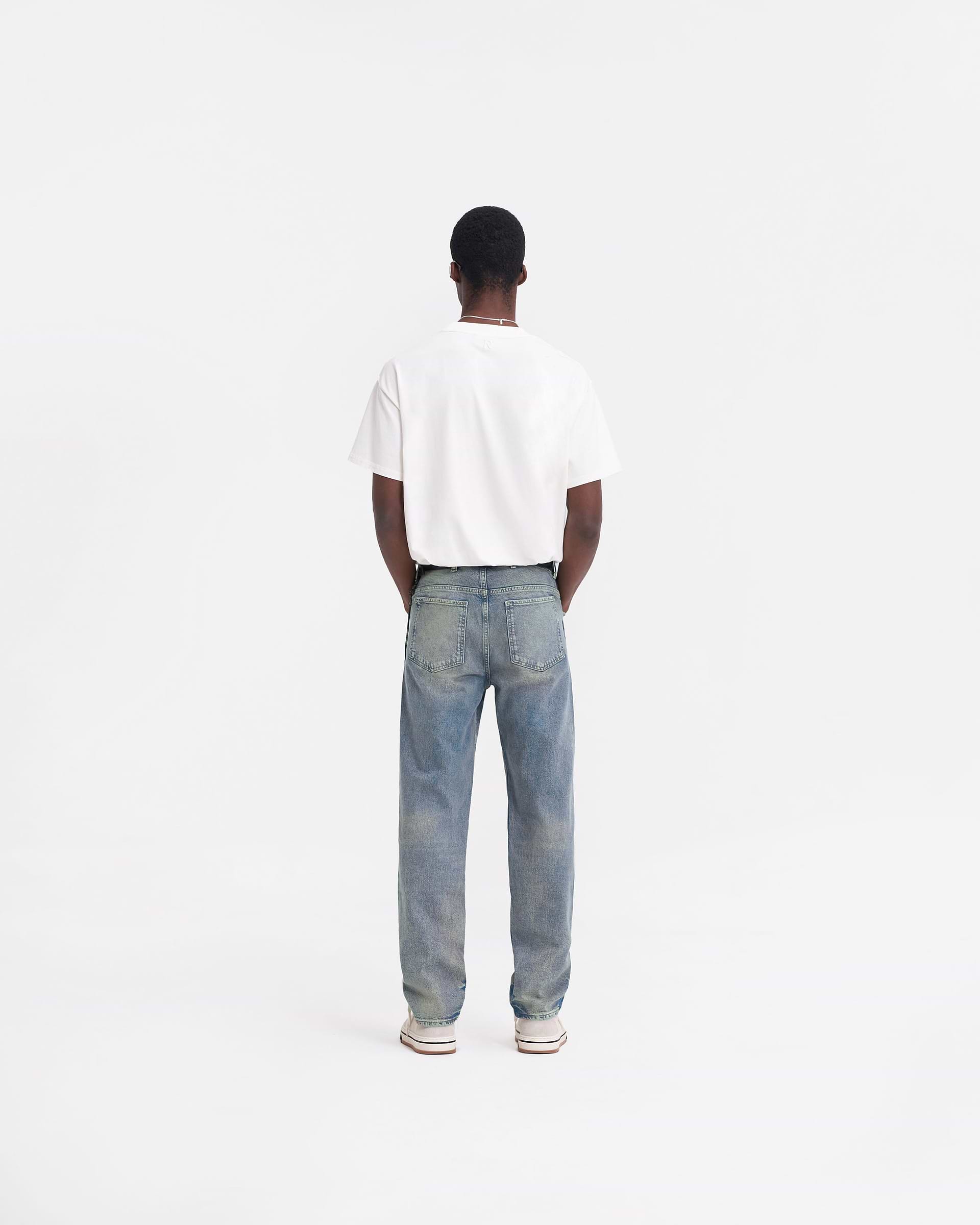 R2 Straight Leg Denim - Blau Creme