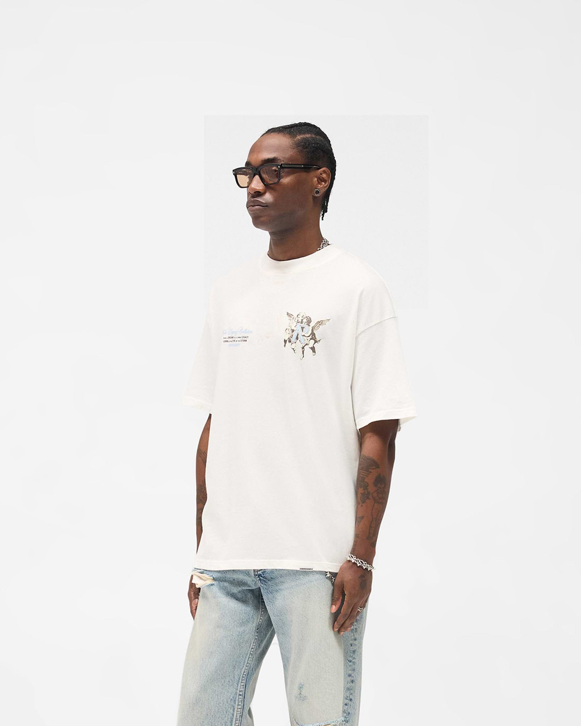 Legacy Cherubs T-Shirt - Flat White