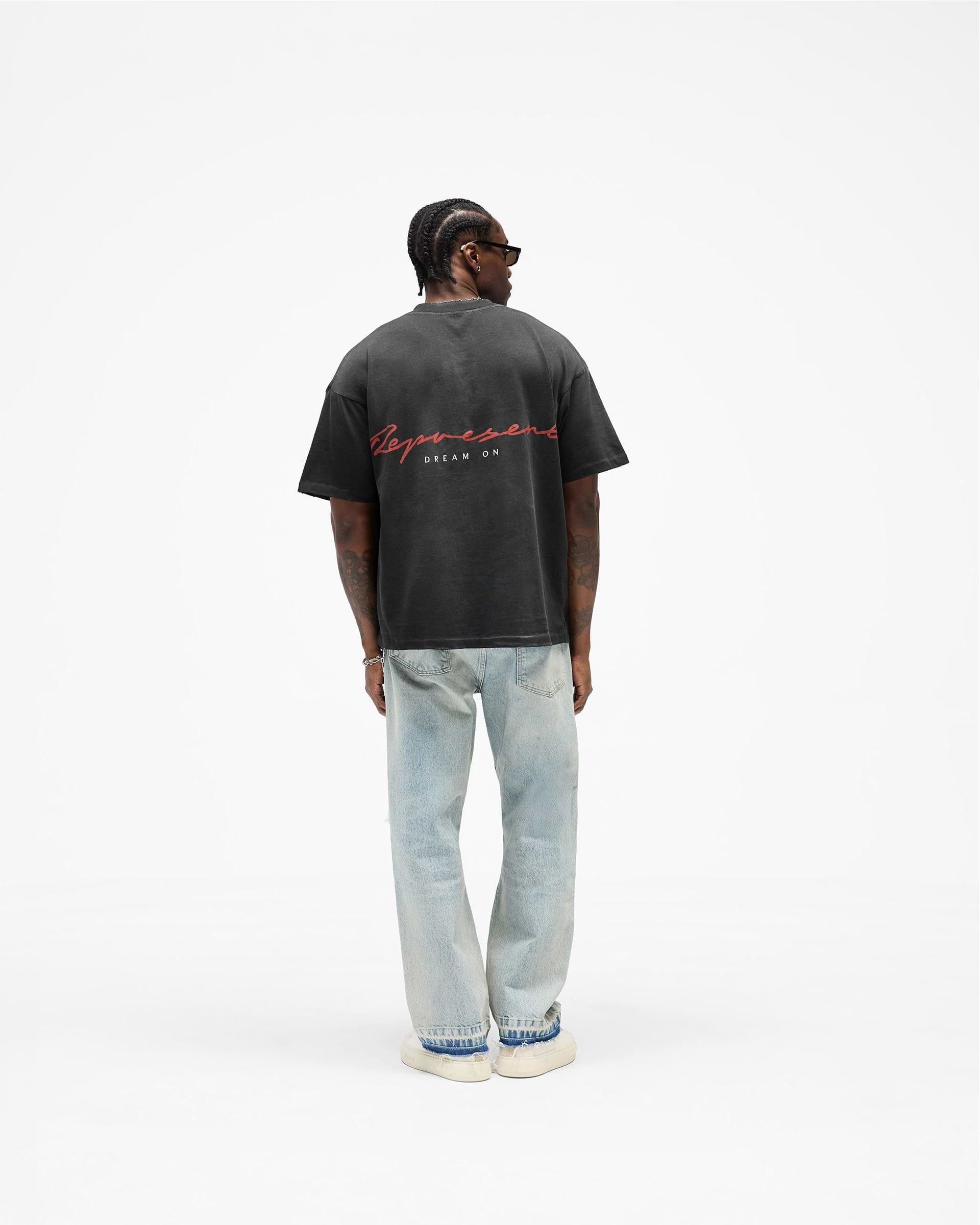 Chrome Flight T-Shirt - Stained Black