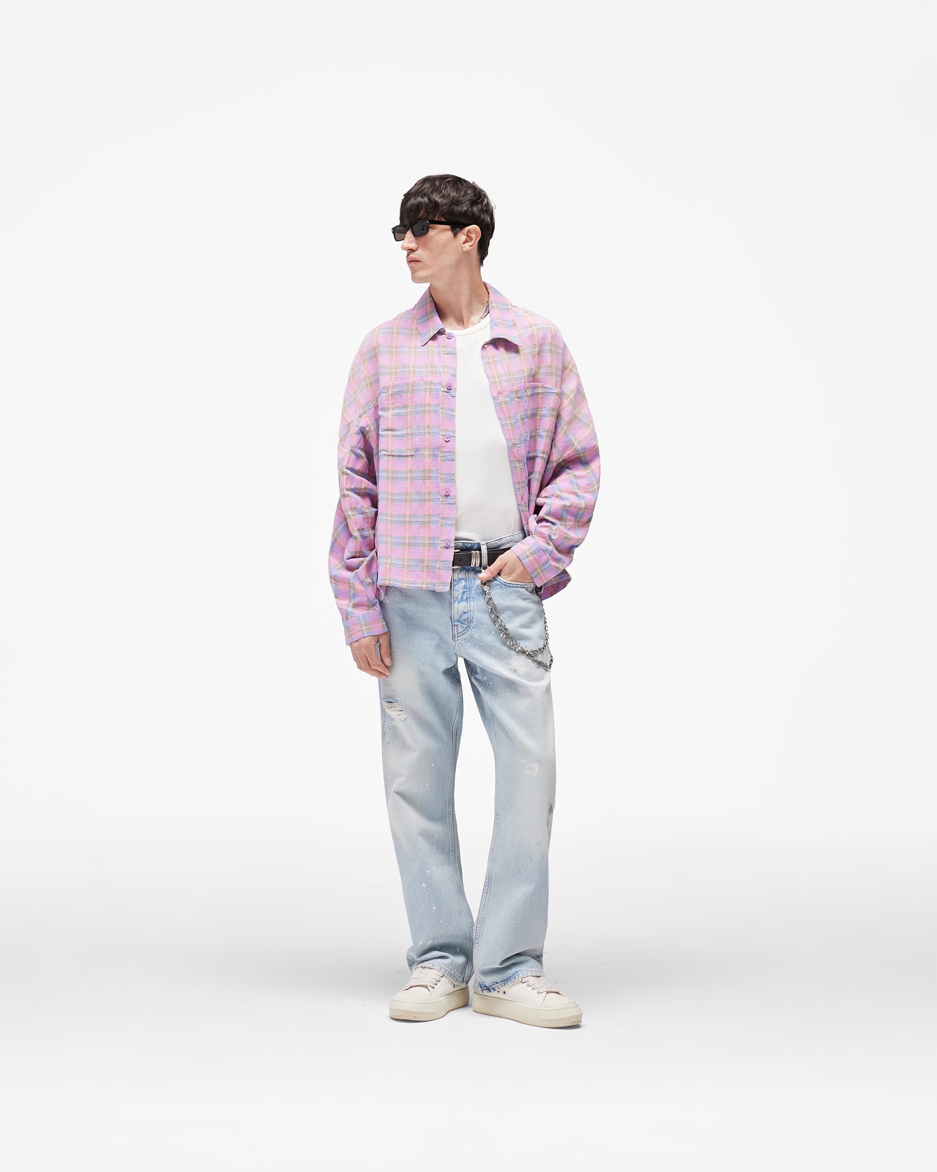 Santa Monica Flannel Shirt - Blush