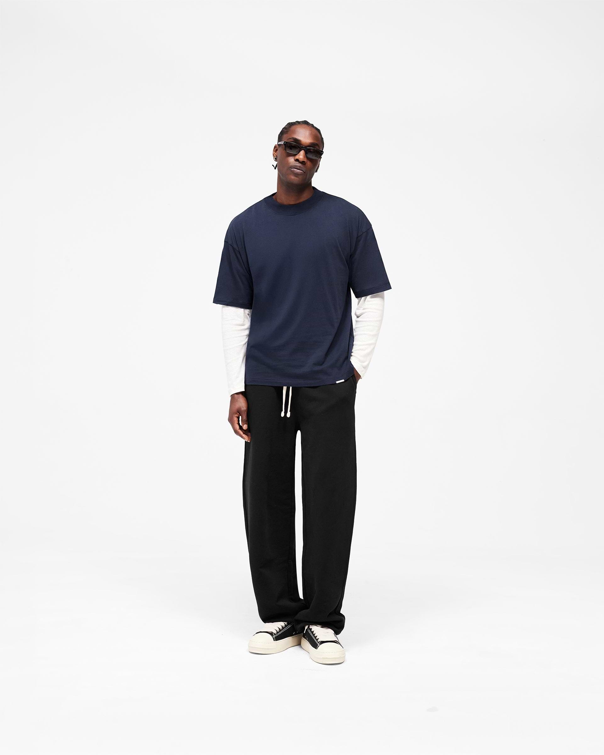 Initial Oversized T-Shirt - Midnight Navy