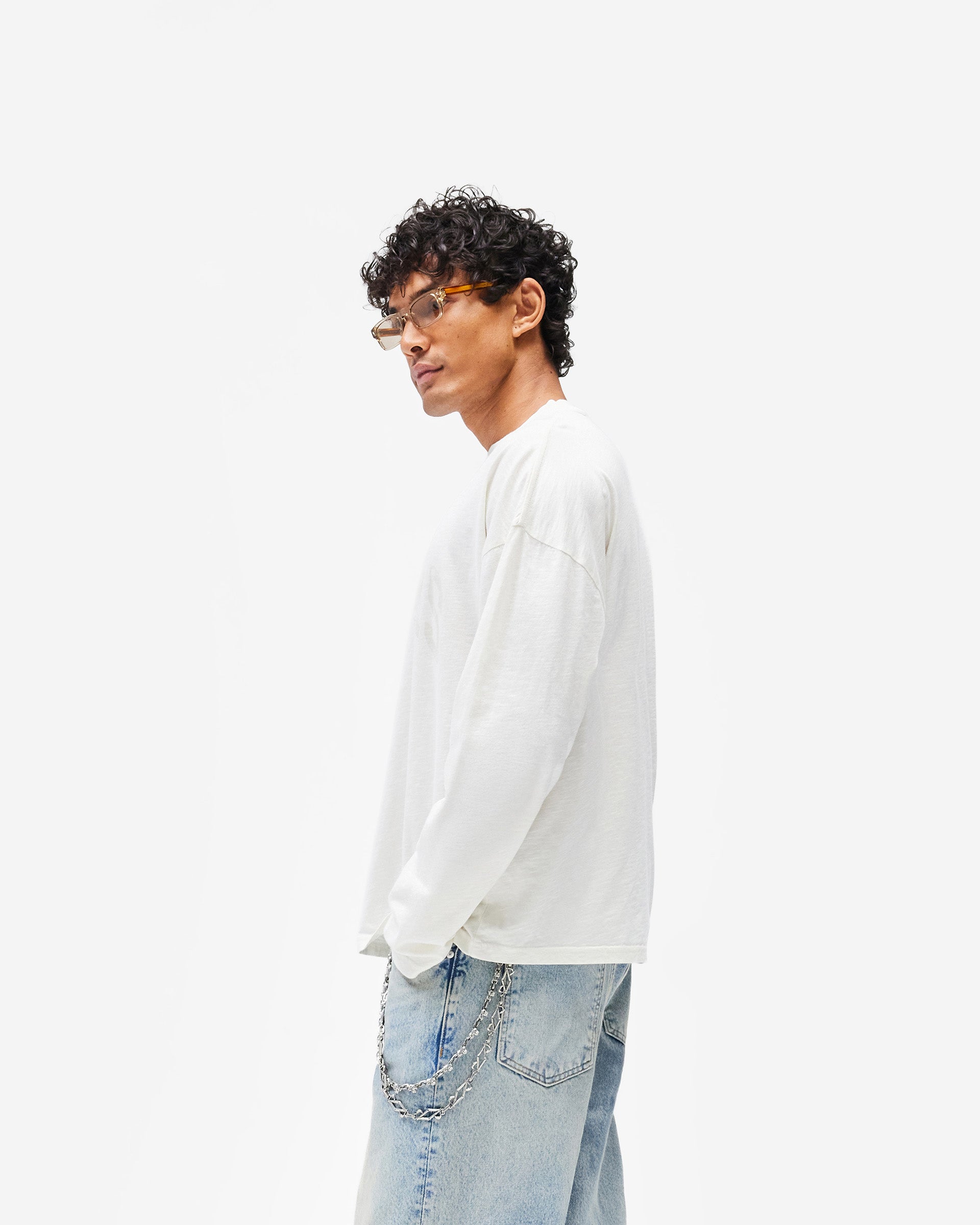 Represent Owners Club Long Sleeve T-Shirt - Chalk